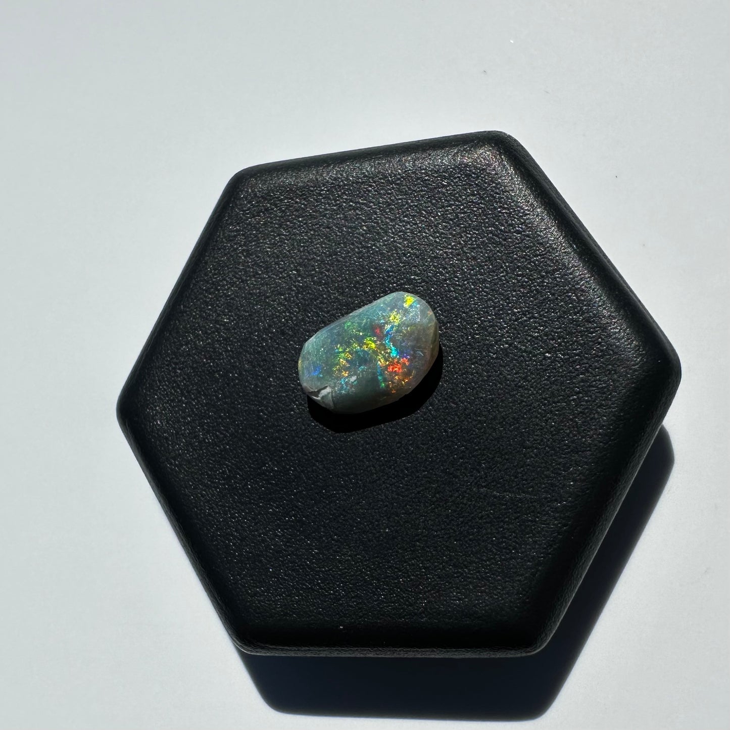 Lightning Ridge Semi Black Opal 0.5carat Solid Hand-Cut Luxury - Iona Opal Australia