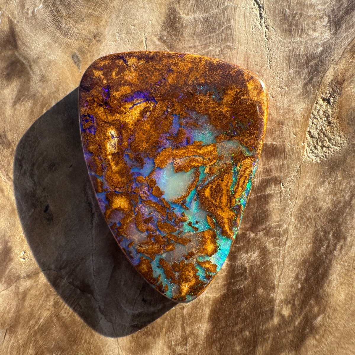 13ct Queensland Boulder Opal | Solid Australian Opal | Hand-Cut