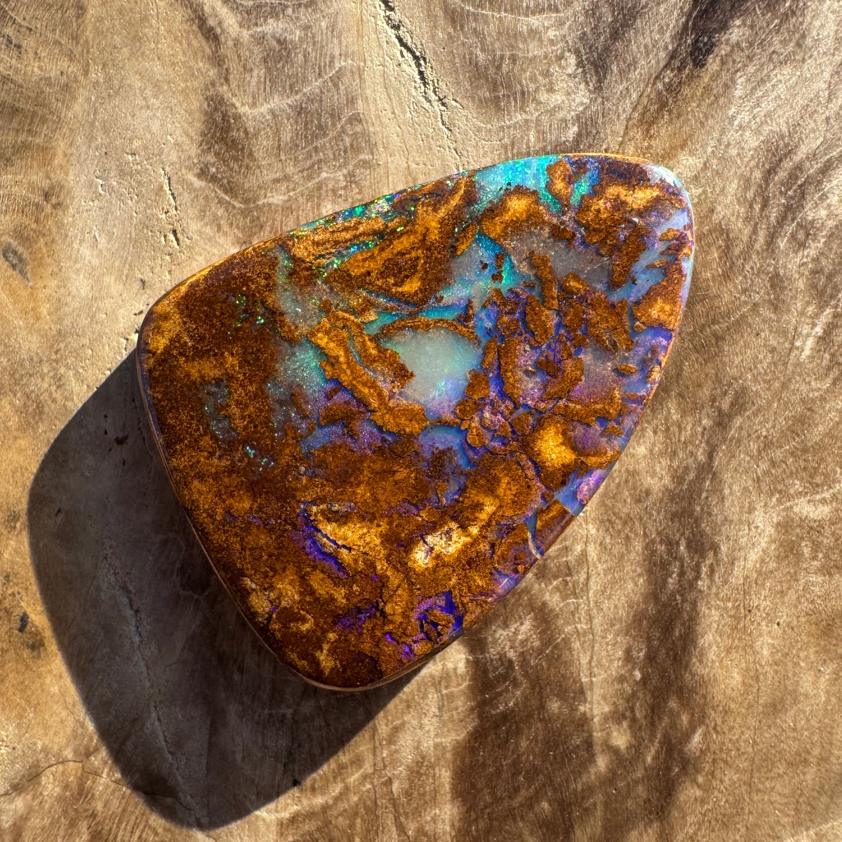 13ct Queensland Boulder Opal | Solid Australian Opal | Hand-Cut