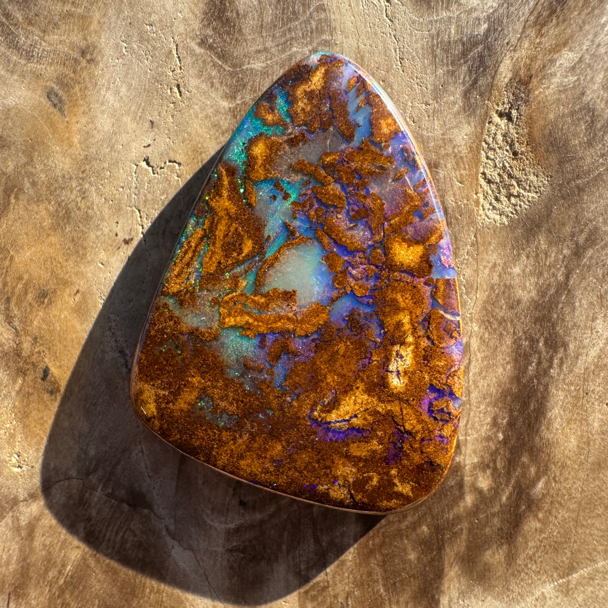 13ct Queensland Boulder Opal | Solid Australian Opal | Hand-Cut