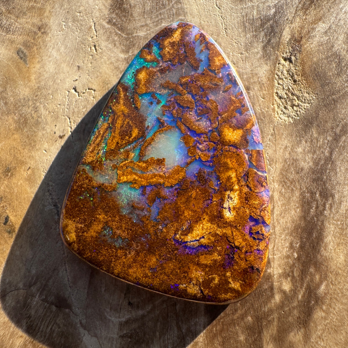 13ct Queensland Boulder Opal | Solid Australian Opal | Hand-Cut