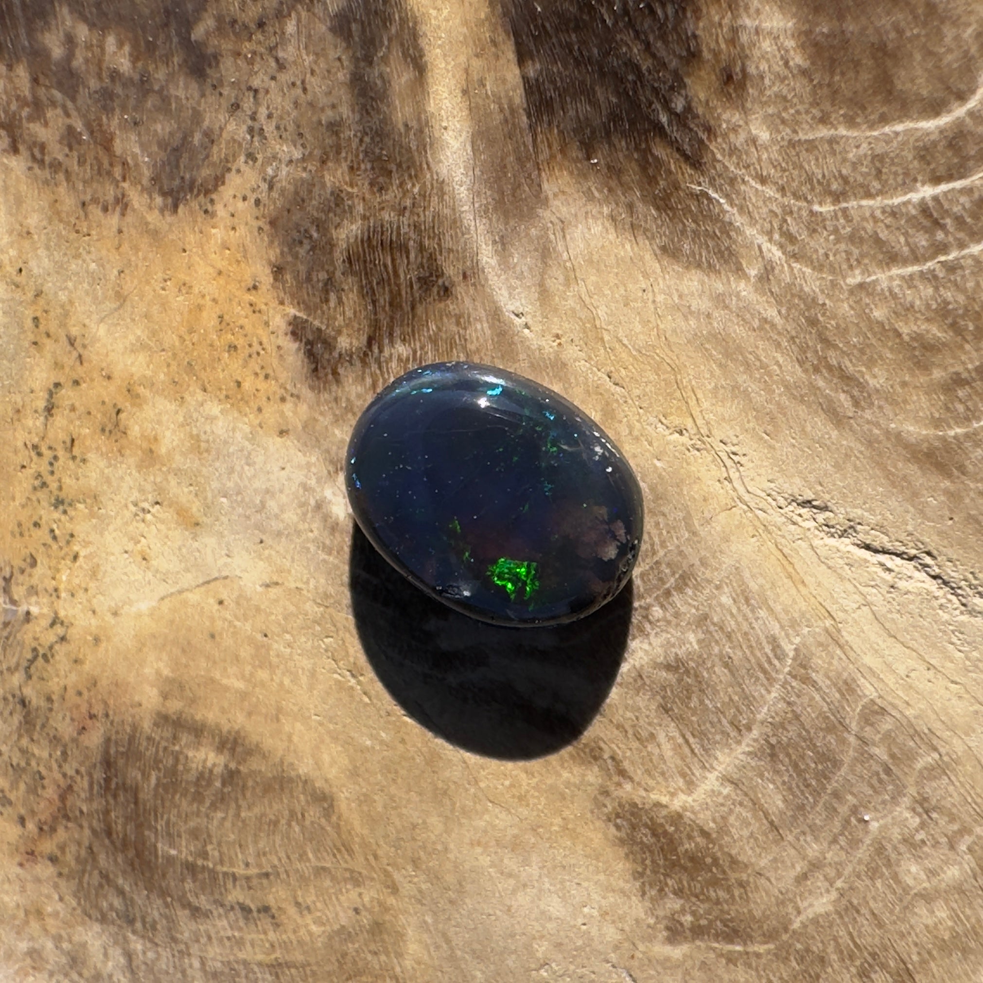 0.7ct Lightning Ridge Black Opal | Solid Australian Opal | Hand-Cut