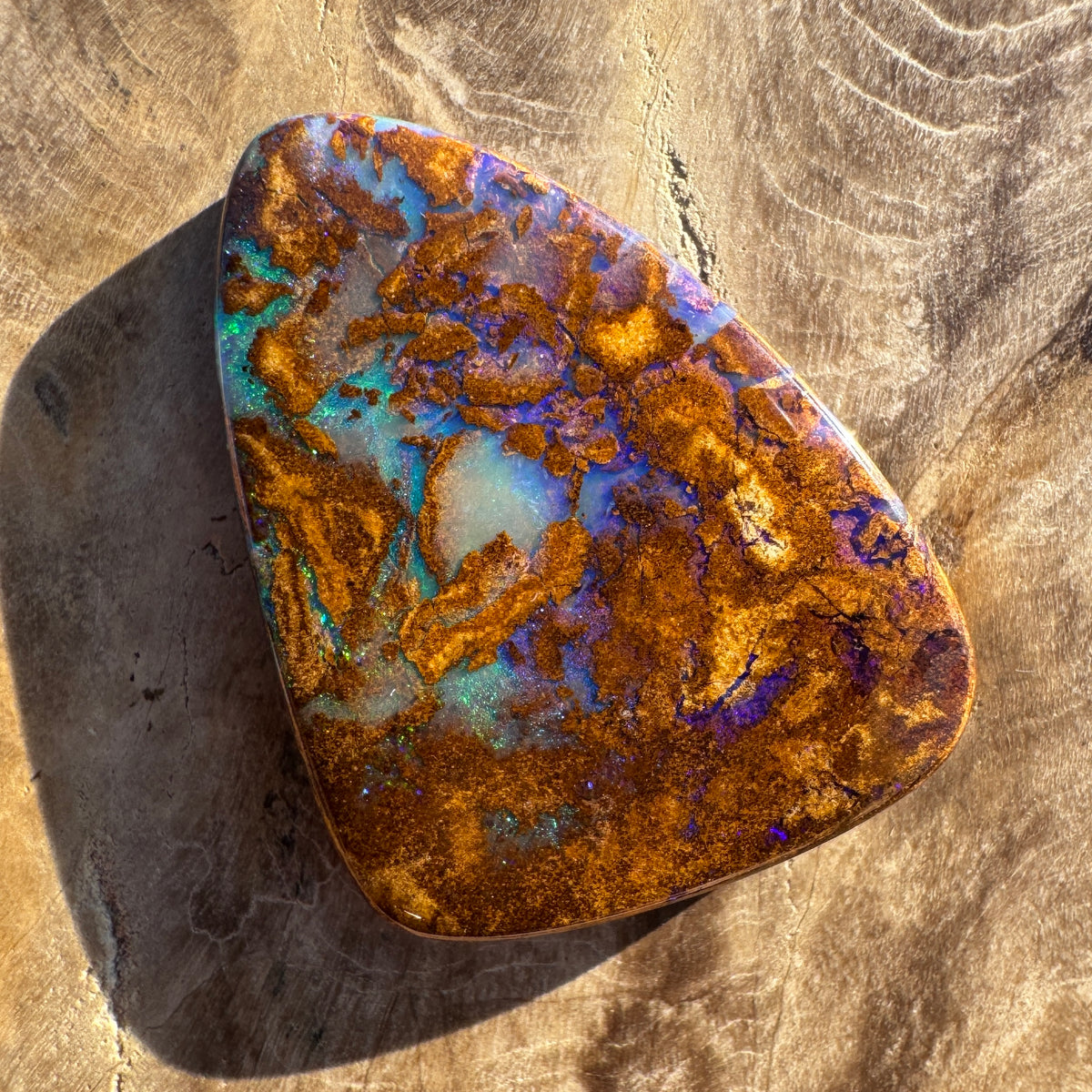 13ct Queensland Boulder Opal | Solid Australian Opal | Hand-Cut