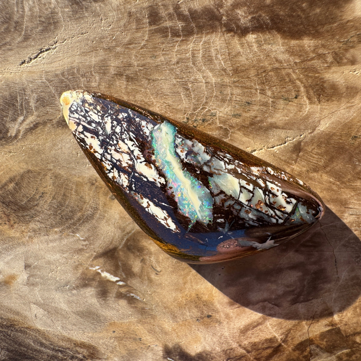 25ct Queensland Boulder Opal | Solid Australian Opal | Hand-Cut