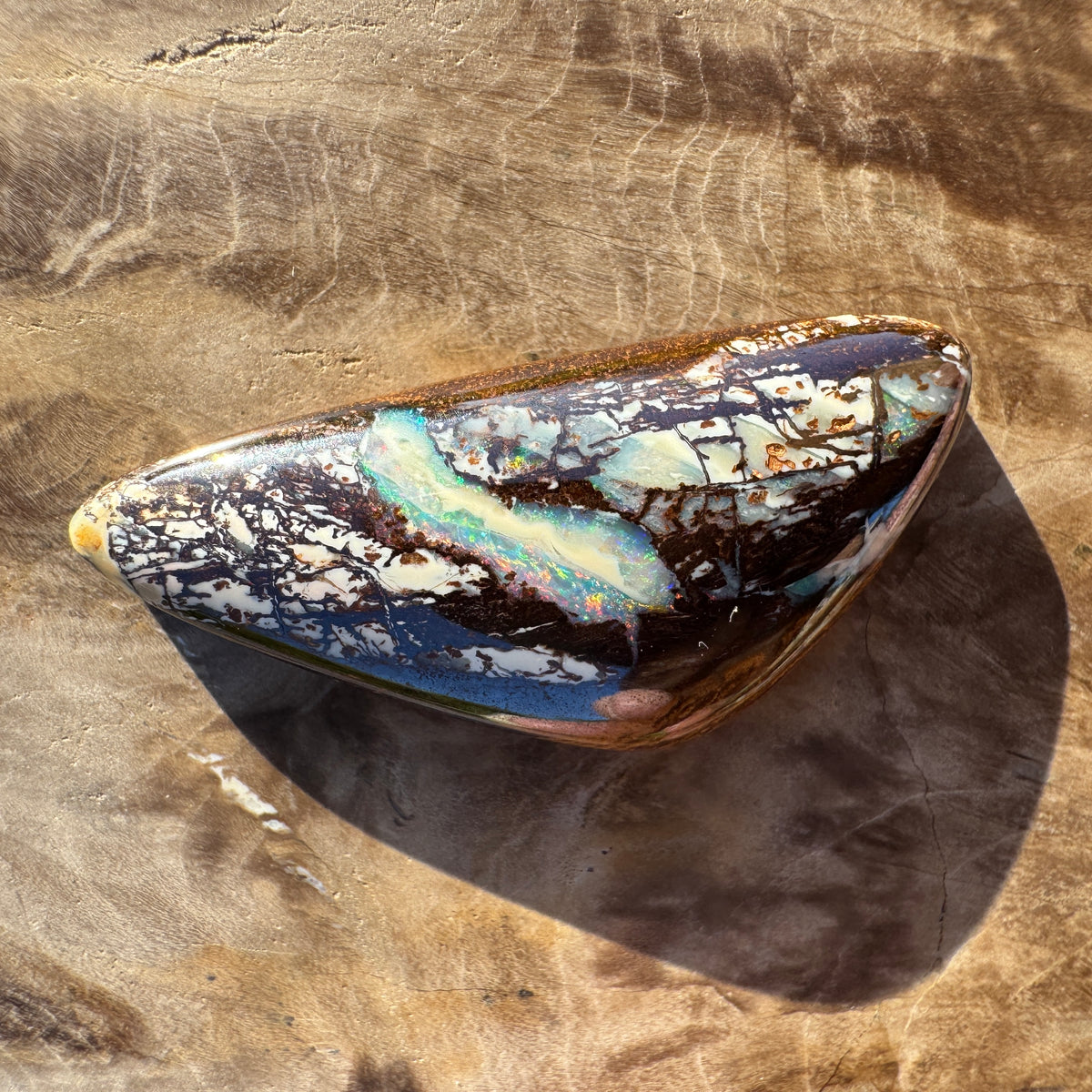 25ct Queensland Boulder Opal | Solid Australian Opal | Hand-Cut