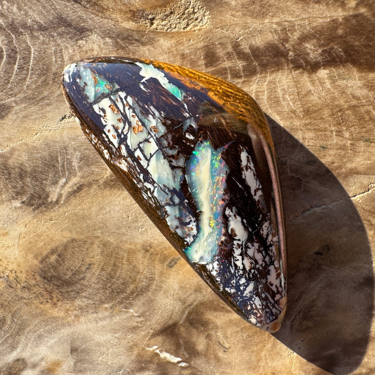 25ct Queensland Boulder Opal | Solid Australian Opal | Hand-Cut
