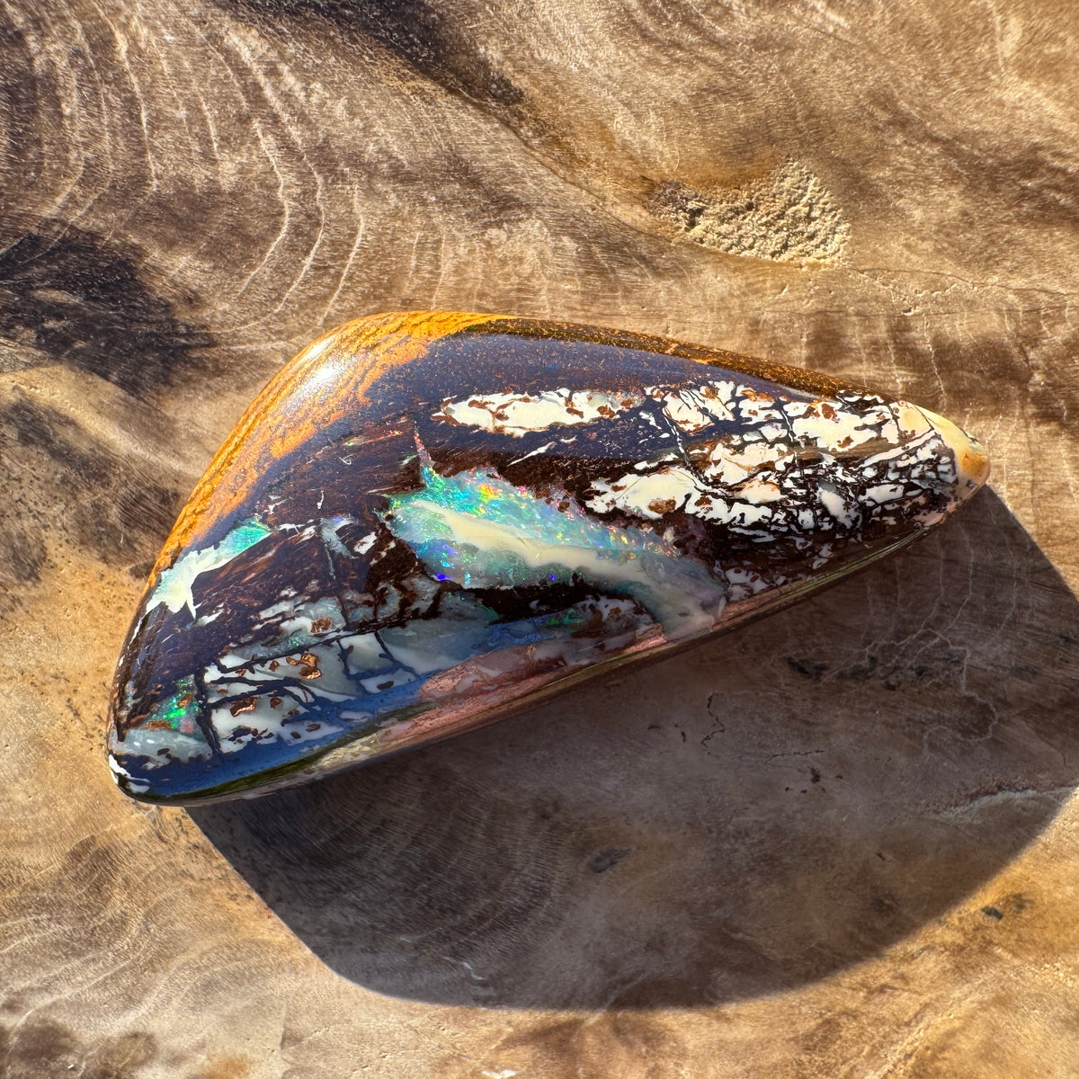 25ct Queensland Boulder Opal | Solid Australian Opal | Hand-Cut