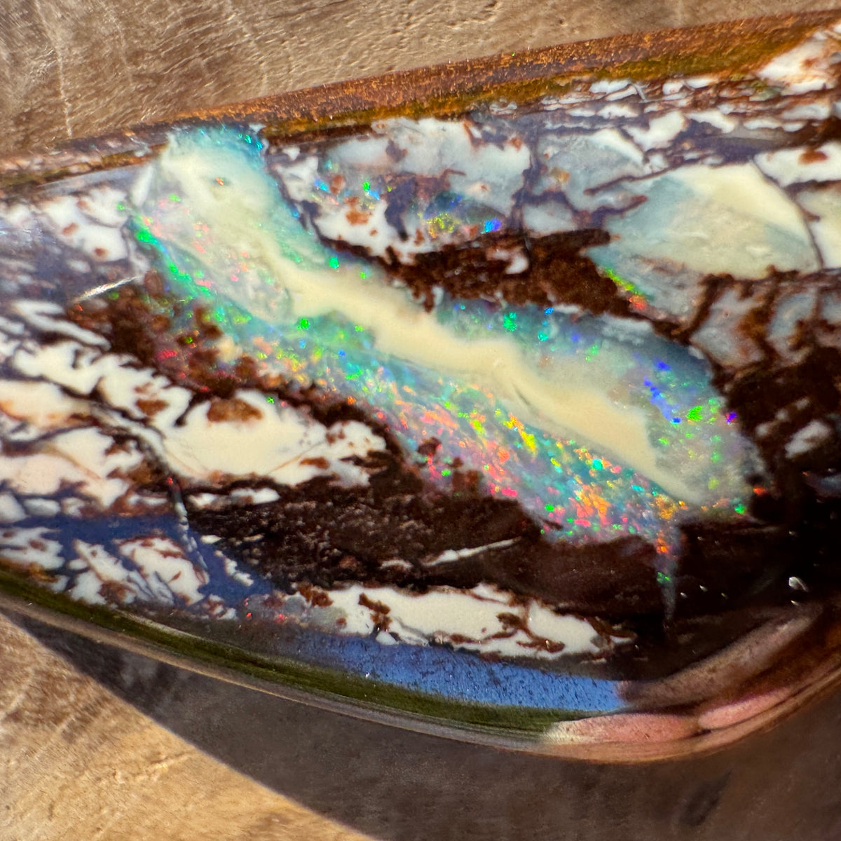 25ct Queensland Boulder Opal | Solid Australian Opal | Hand-Cut