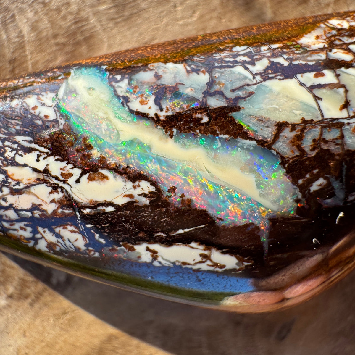 25ct Queensland Boulder Opal | Solid Australian Opal | Hand-Cut