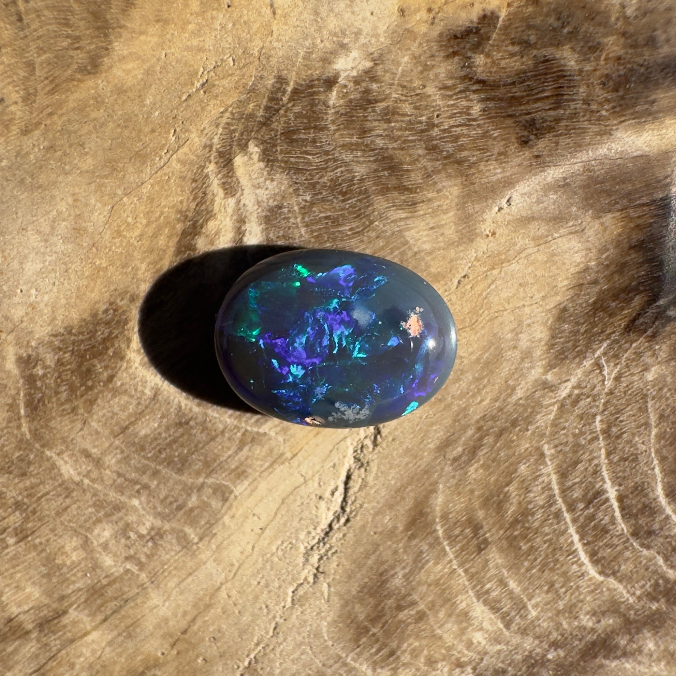 0.5ct Lightning Ridge Black Opal | Solid Australian Opal | Hand-Cut