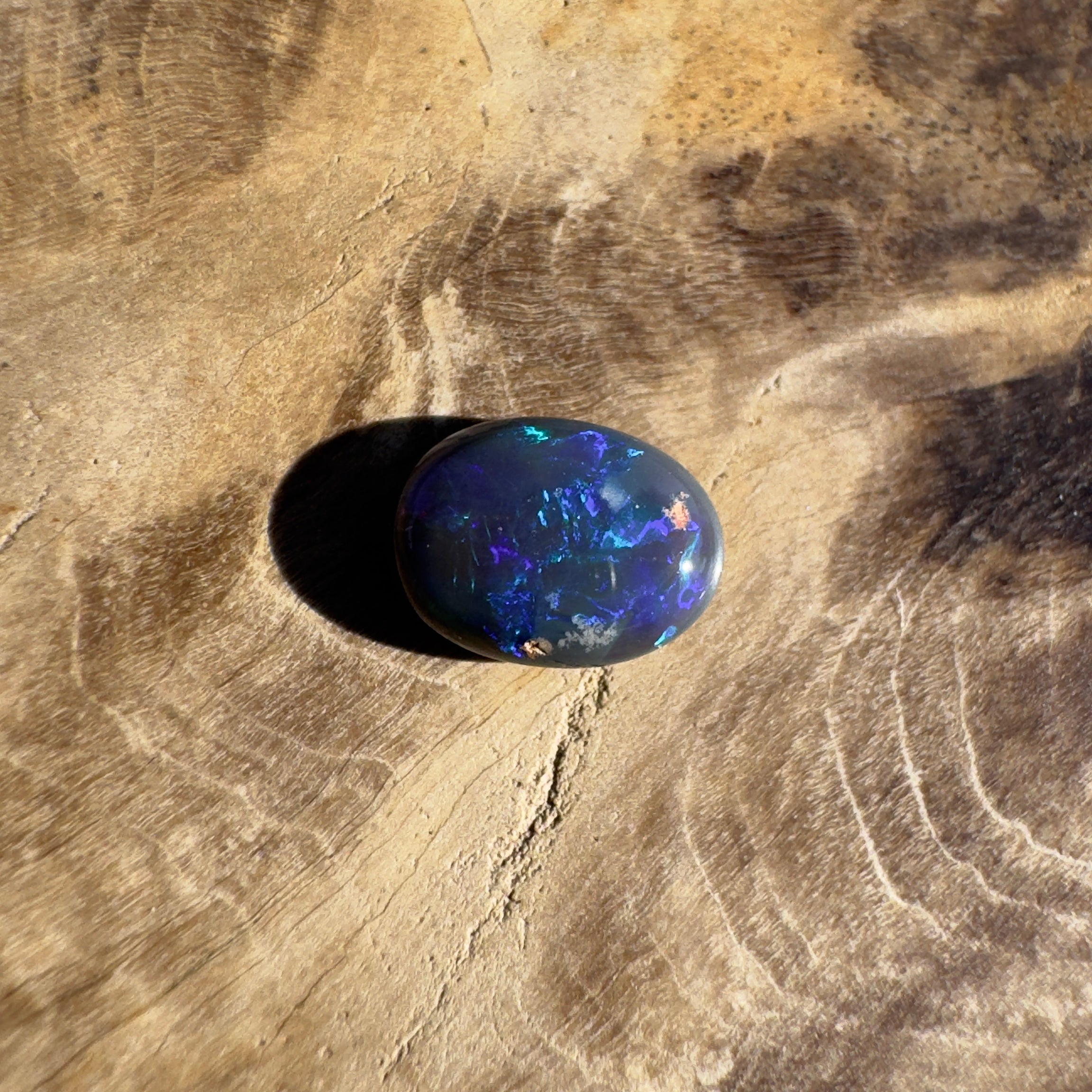 0.5ct Lightning Ridge Black Opal | Solid Australian Opal | Hand-Cut