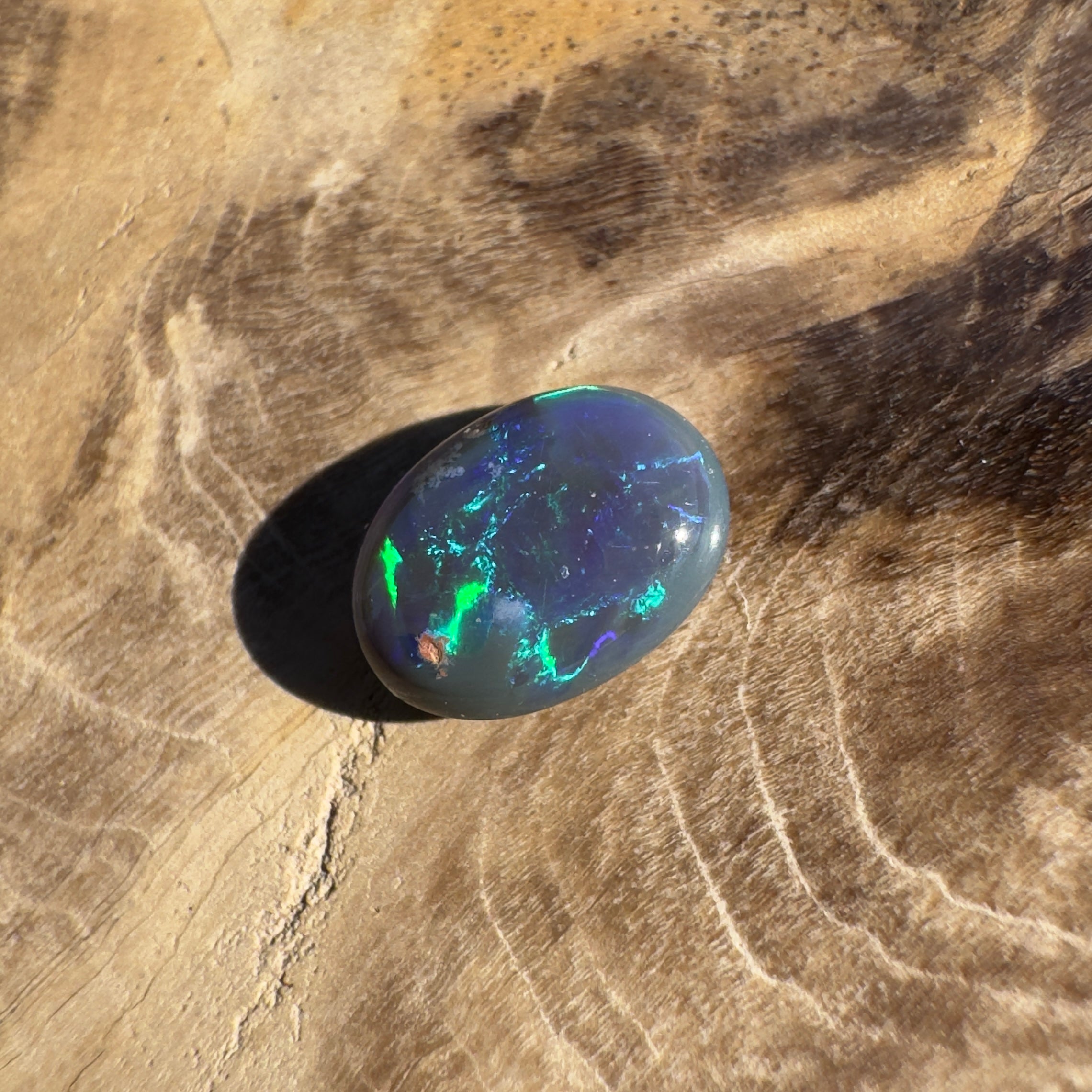 0.5ct Lightning Ridge Black Opal | Solid Australian Opal | Hand-Cut