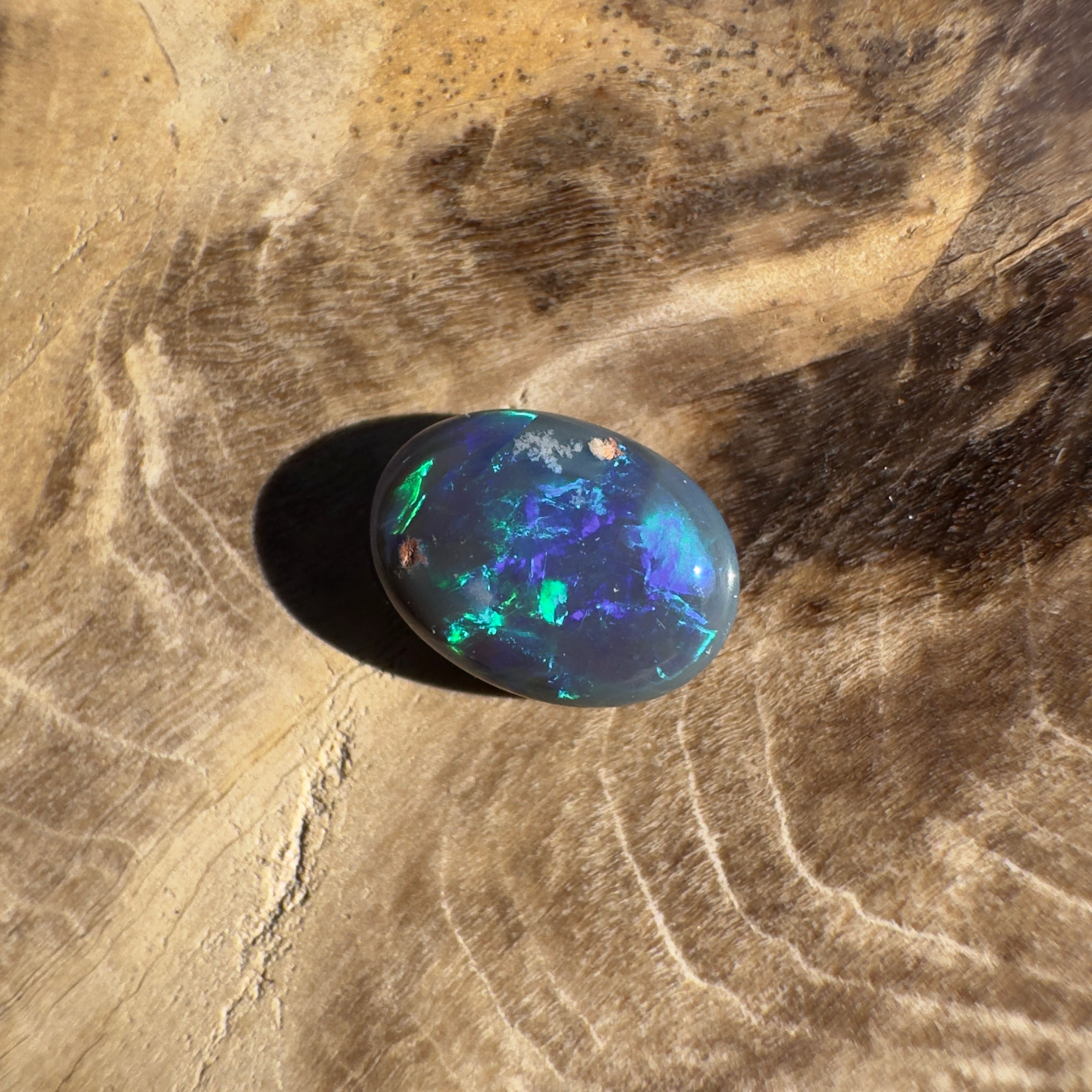 0.5ct Lightning Ridge Black Opal | Solid Australian Opal | Hand-Cut