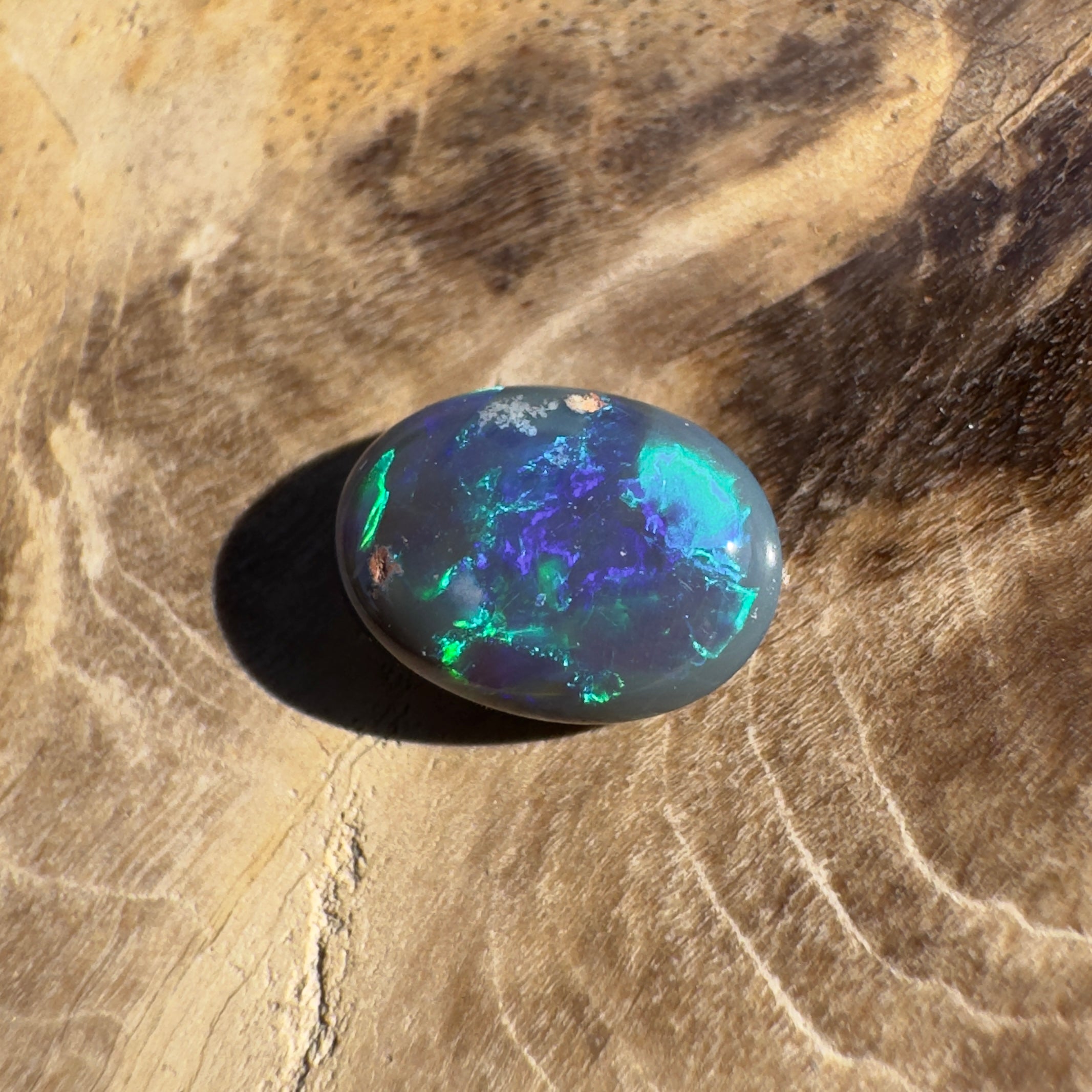 0.5ct Lightning Ridge Black Opal | Solid Australian Opal | Hand-Cut