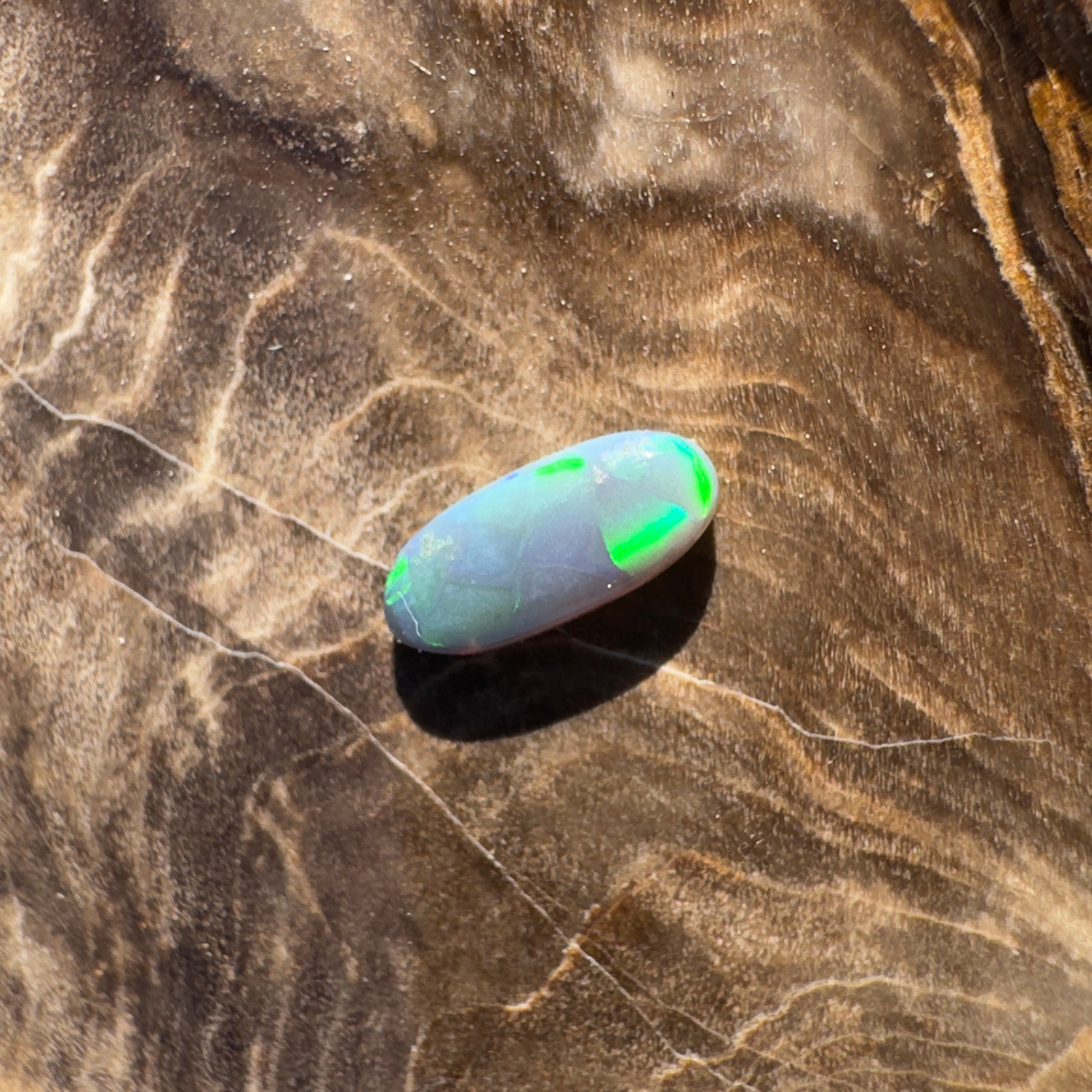 0.4ct Lightning Ridge Semi Black | Solid Australian Opal | Hand-Cut