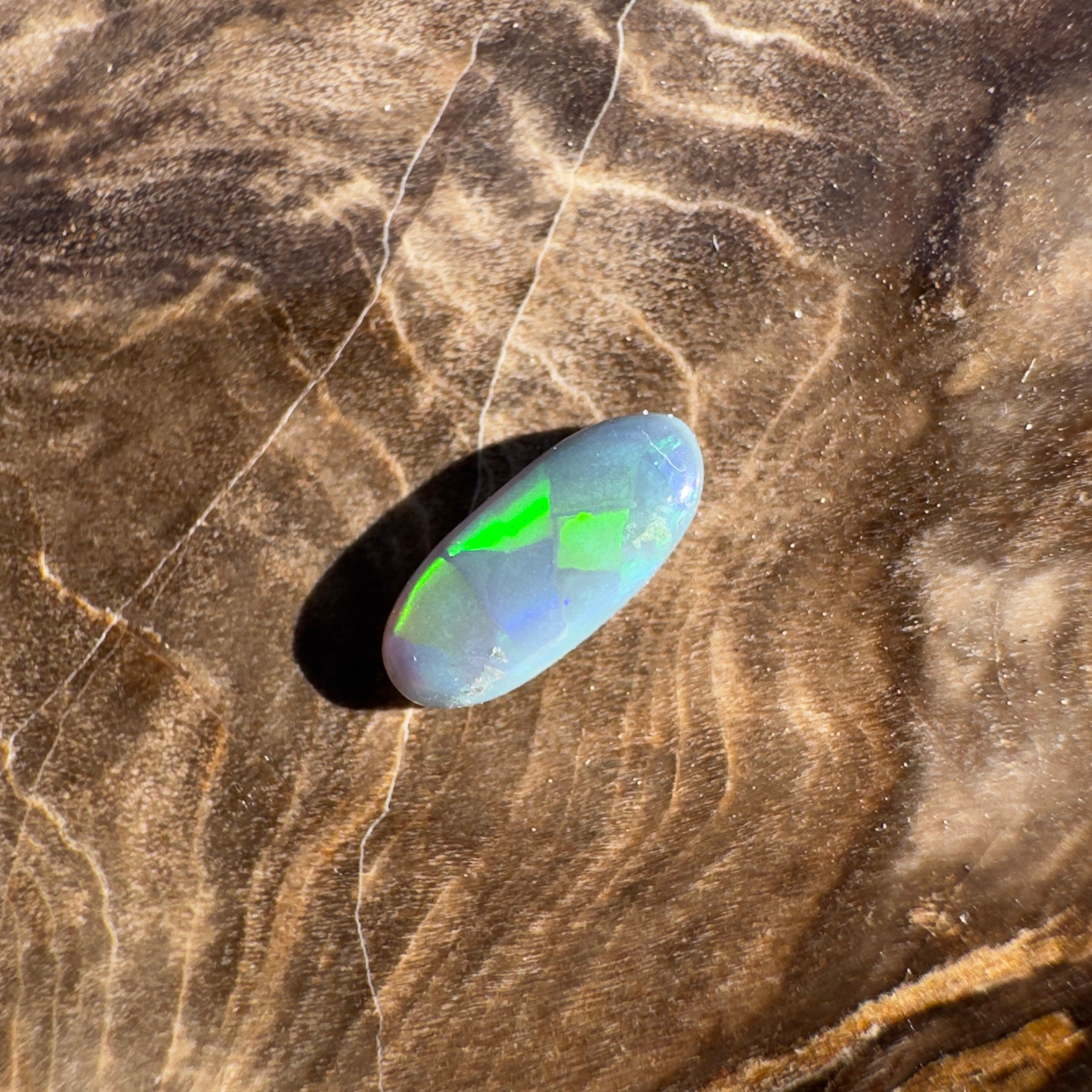 0.4ct Lightning Ridge Semi Black | Solid Australian Opal | Hand-Cut