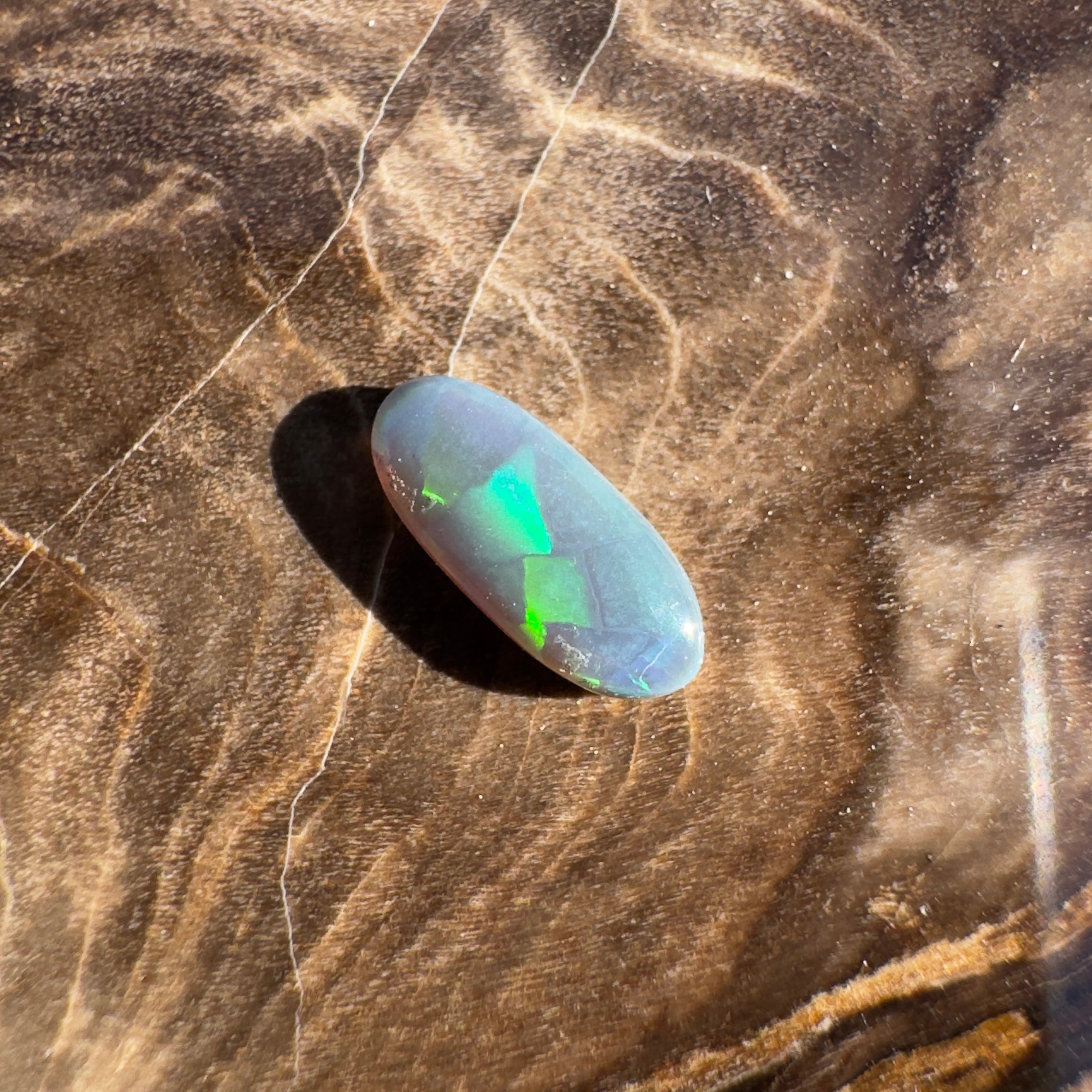 0.4ct Lightning Ridge Semi Black | Solid Australian Opal | Hand-Cut
