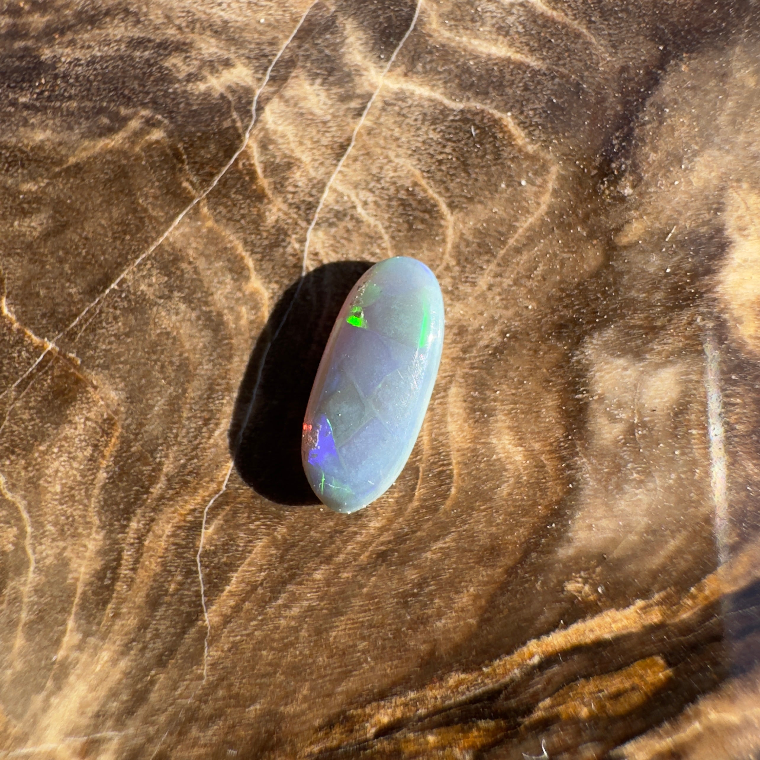 0.4ct Lightning Ridge Semi Black | Solid Australian Opal | Hand-Cut