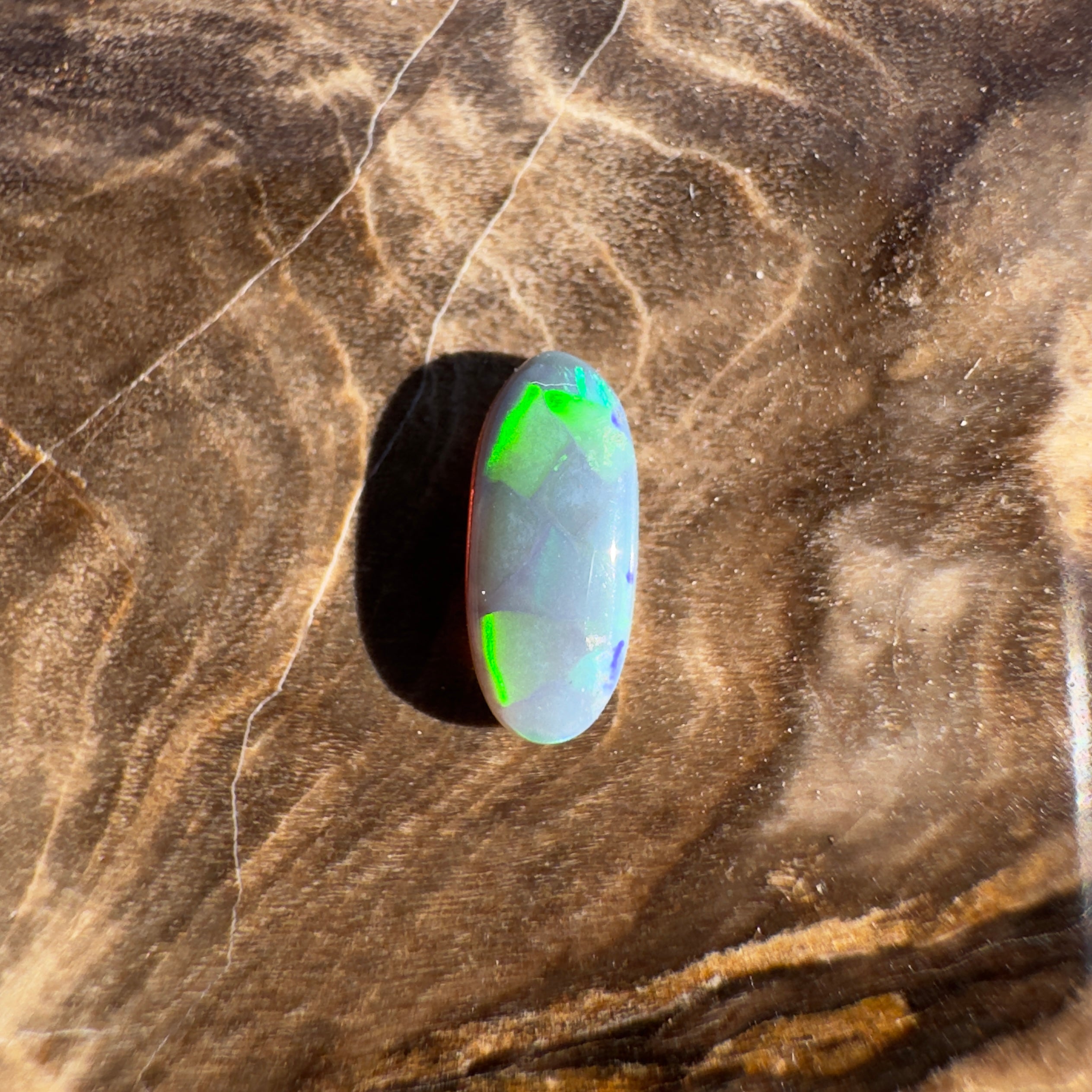 0.4ct Lightning Ridge Semi Black | Solid Australian Opal | Hand-Cut
