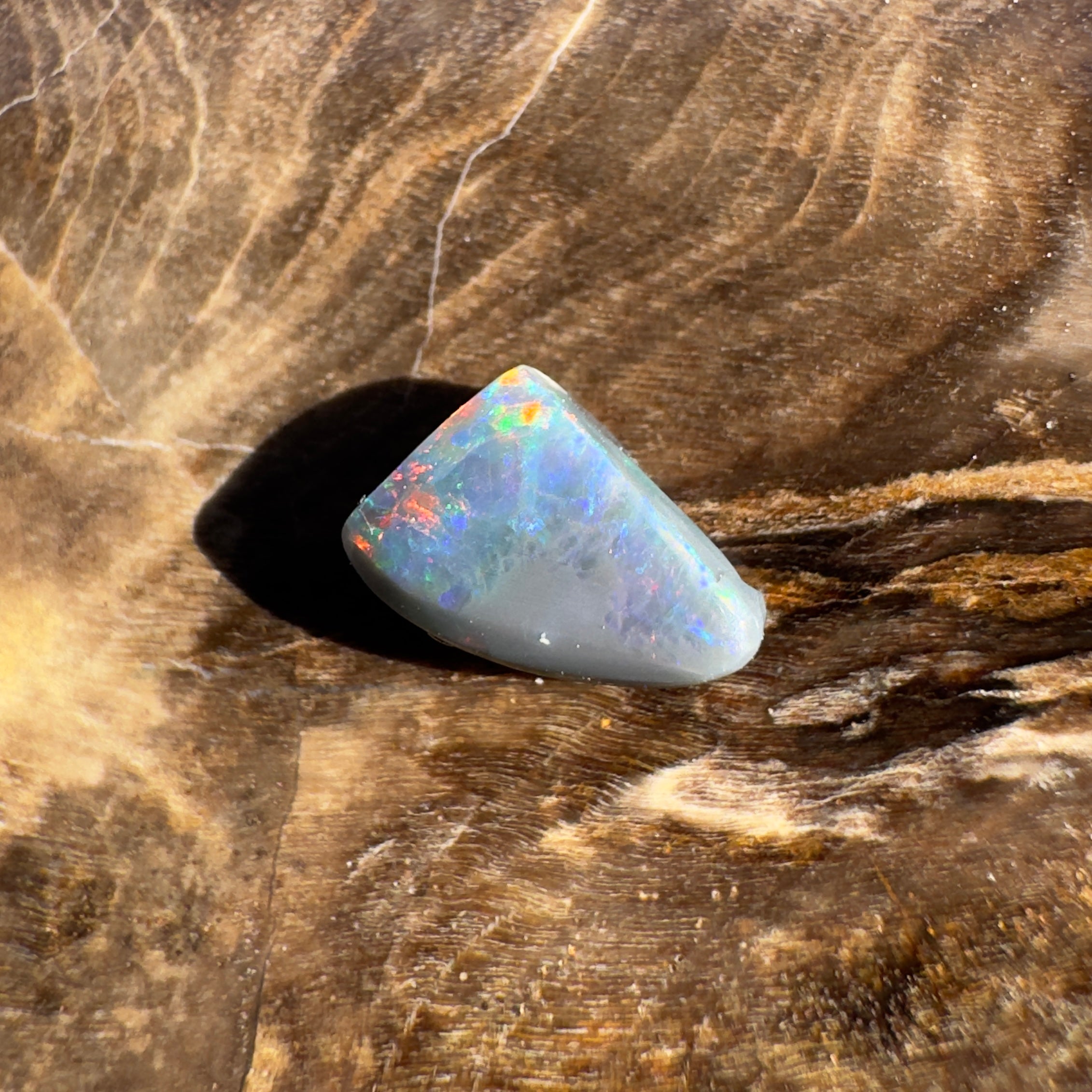 0.6ct Lightning Ridge Semi Black Opal | Solid Australian Opal | Hand-Cut