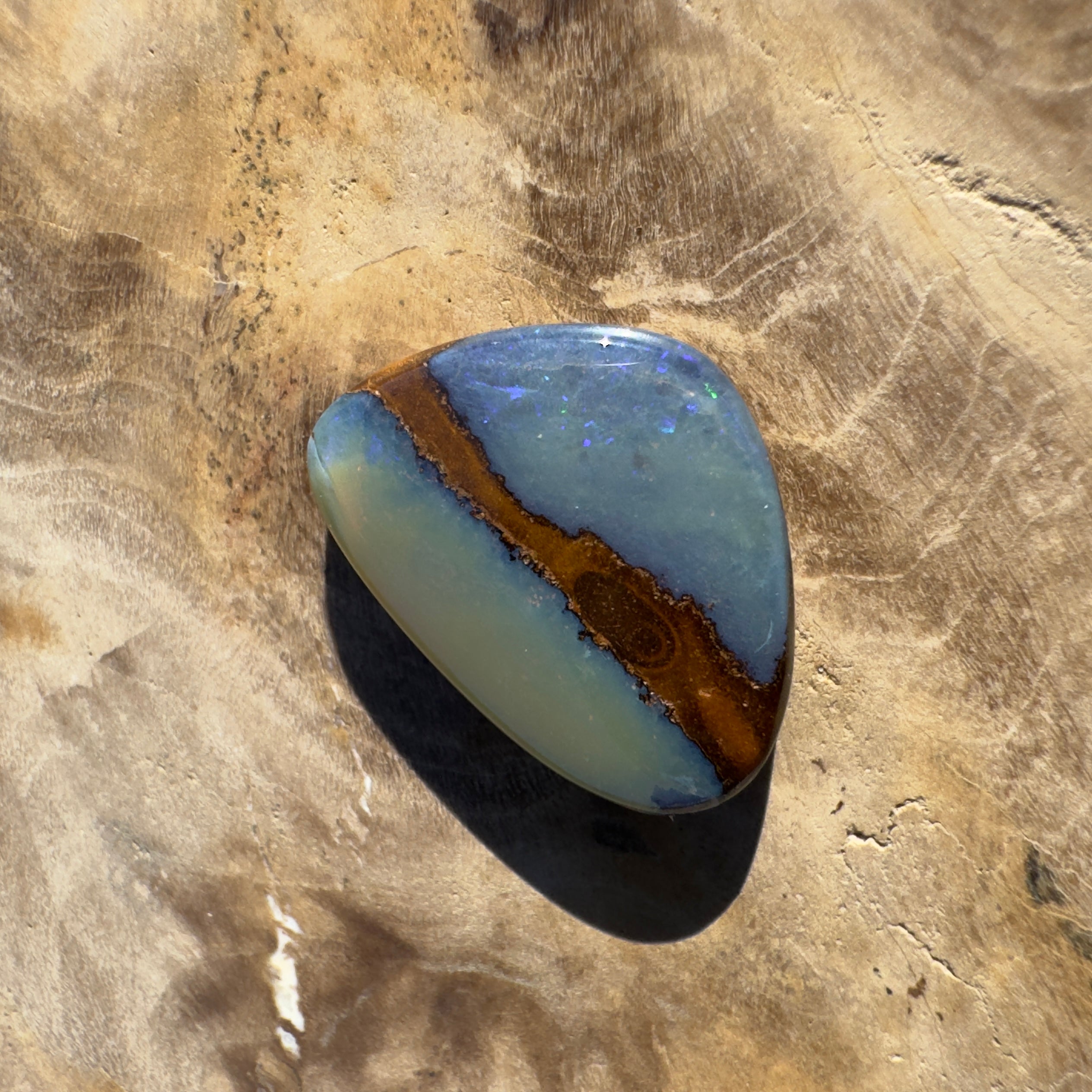 5ct Queensland Boulder Opal | Solid Australian Opal | Hand-Cut