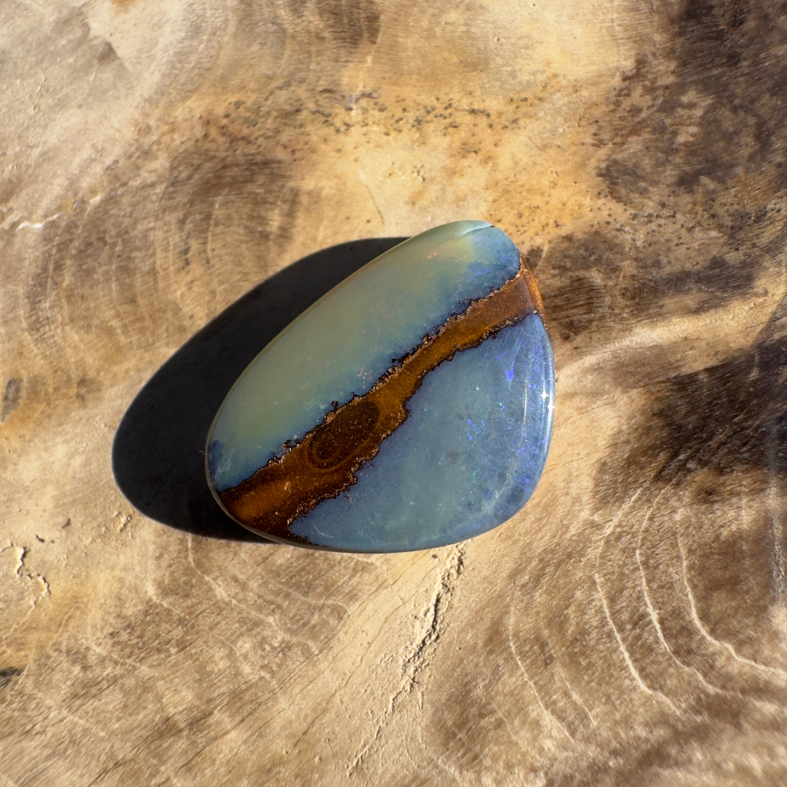 5ct Queensland Boulder Opal | Solid Australian Opal | Hand-Cut
