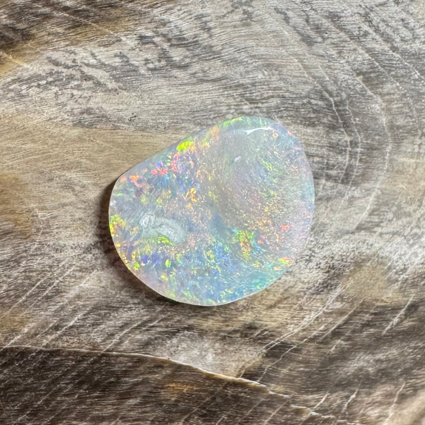 Hand-Cut Solid Lightning Ridge Opal 1.2carat