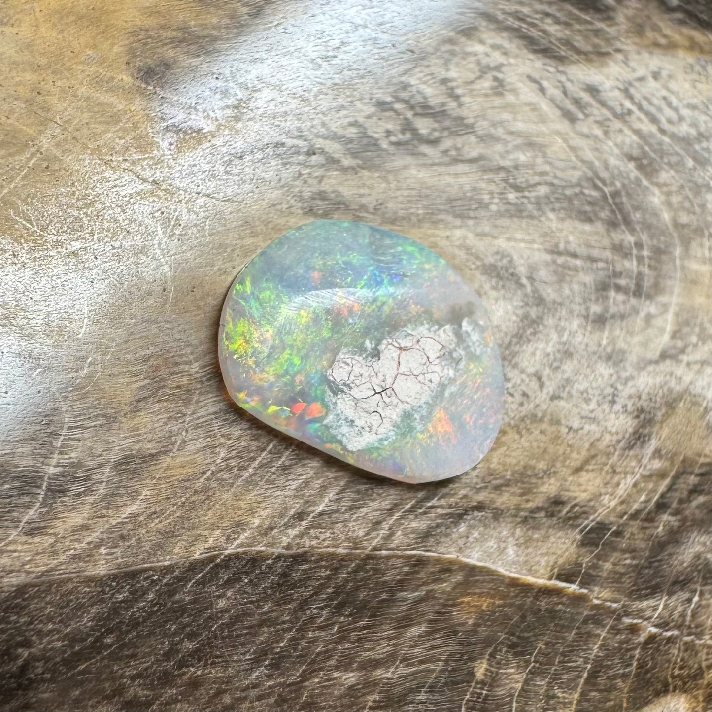 Hand-Cut Solid Lightning Ridge Opal 1.2carat