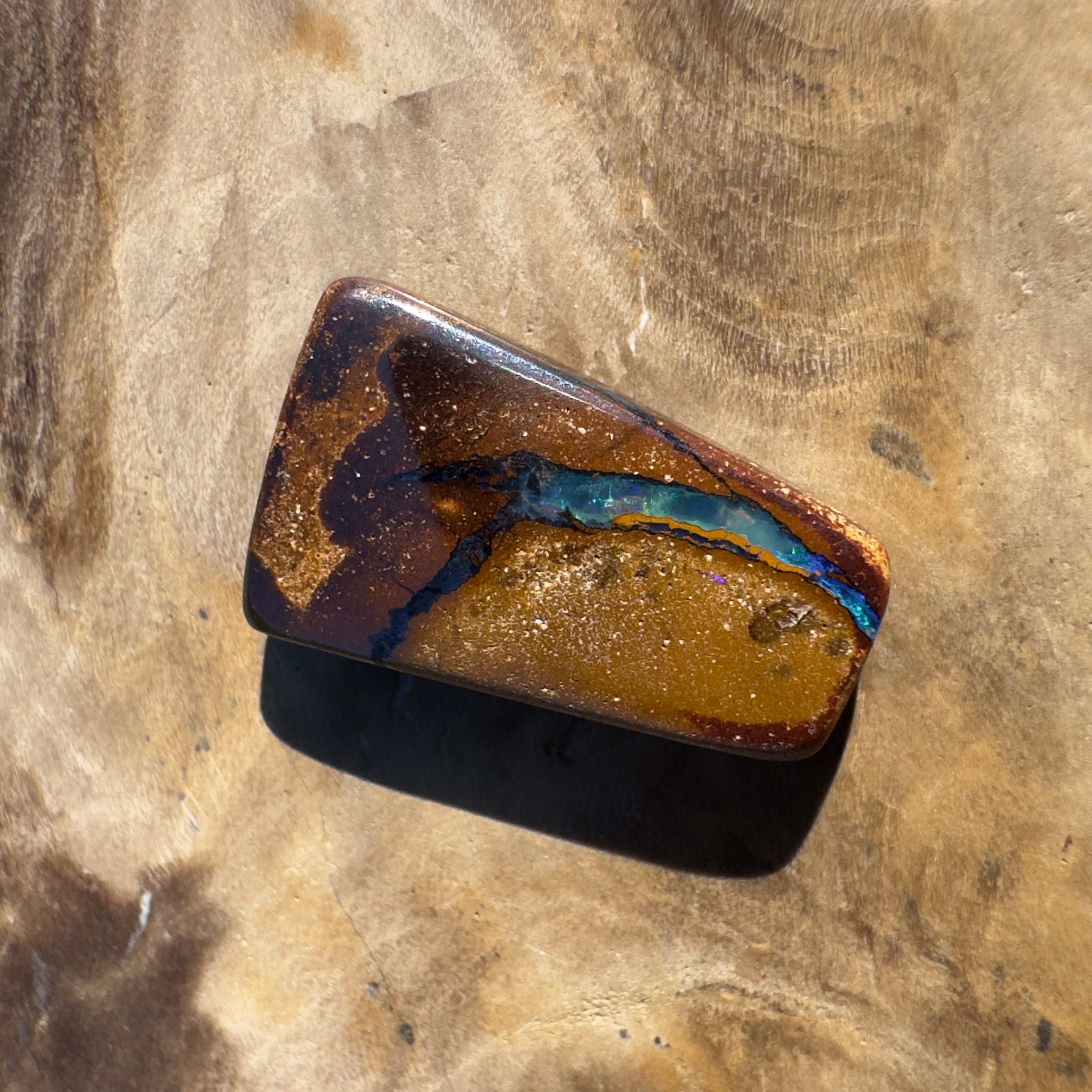 5.1ct Queensland Boulder Opal | Solid Australian Opal | Hand-Cut