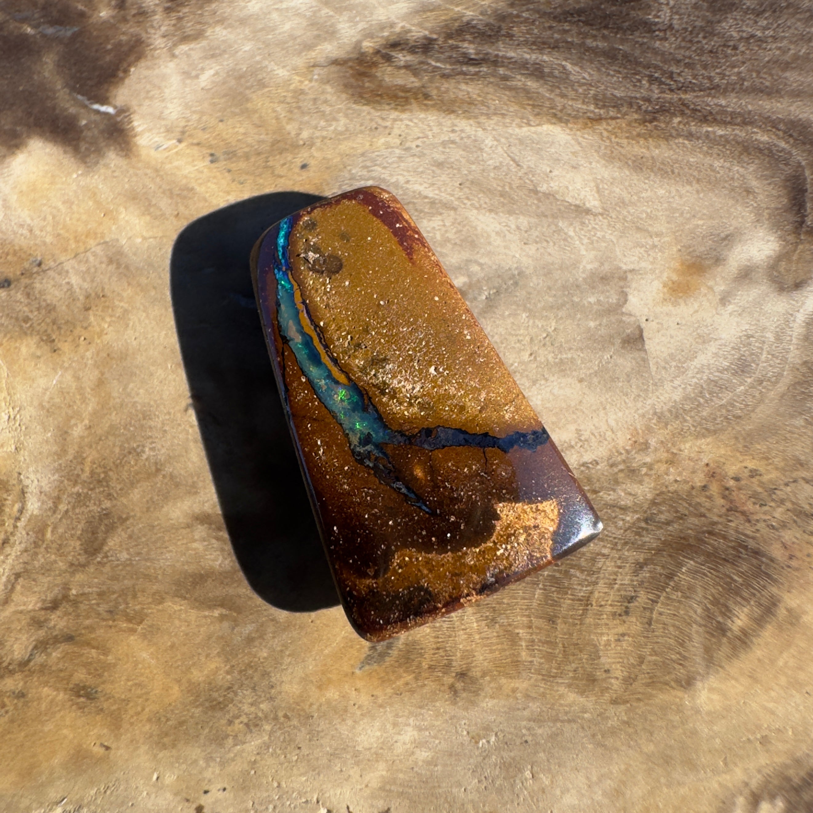 5.1ct Queensland Boulder Opal | Solid Australian Opal | Hand-Cut