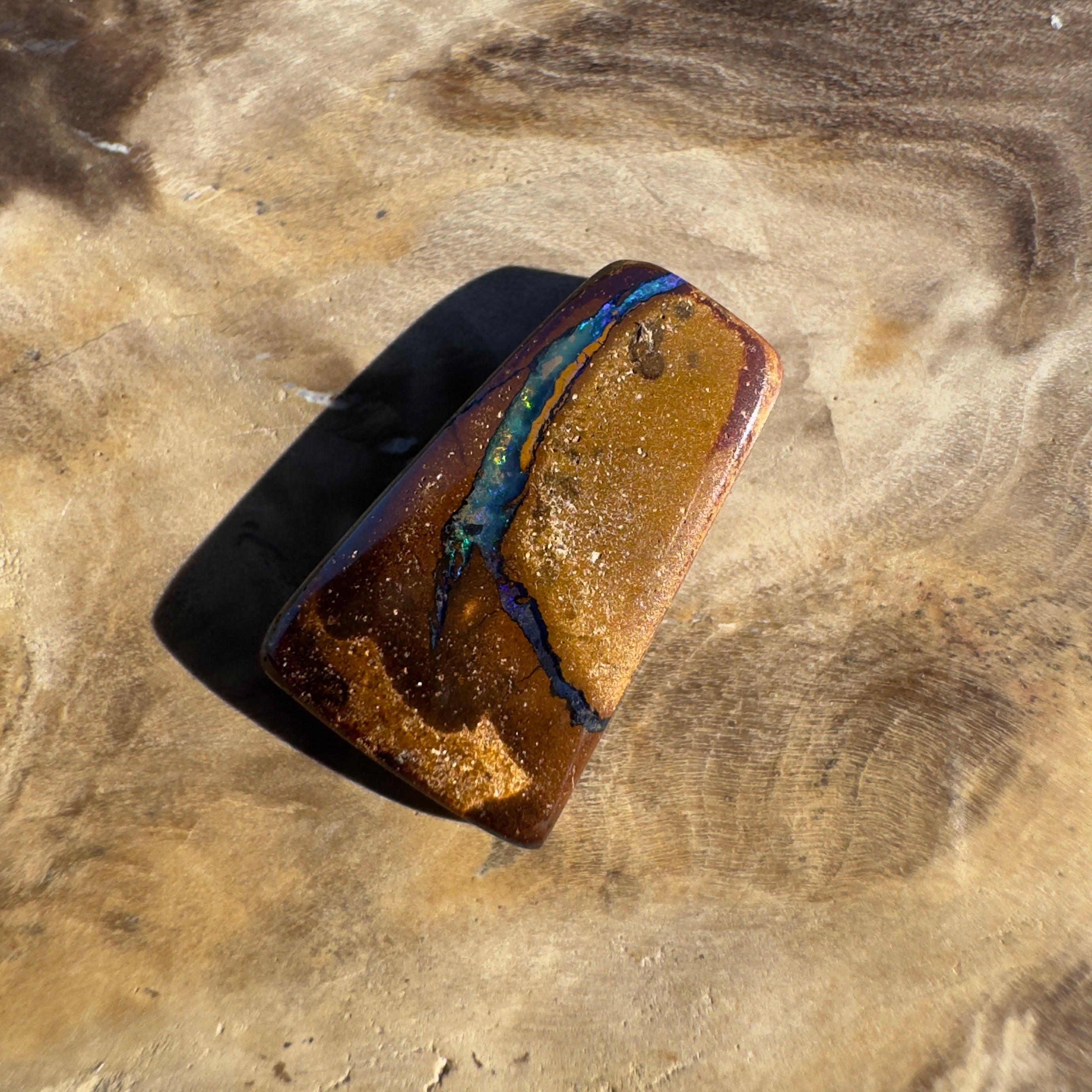 5.1ct Queensland Boulder Opal | Solid Australian Opal | Hand-Cut