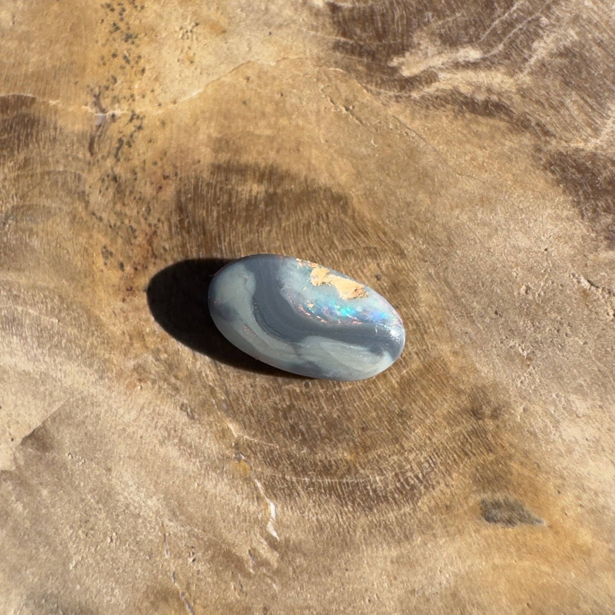 0.2ct Lightning Ridge Semi Black | Solid Australian Opal | Hand-Cut