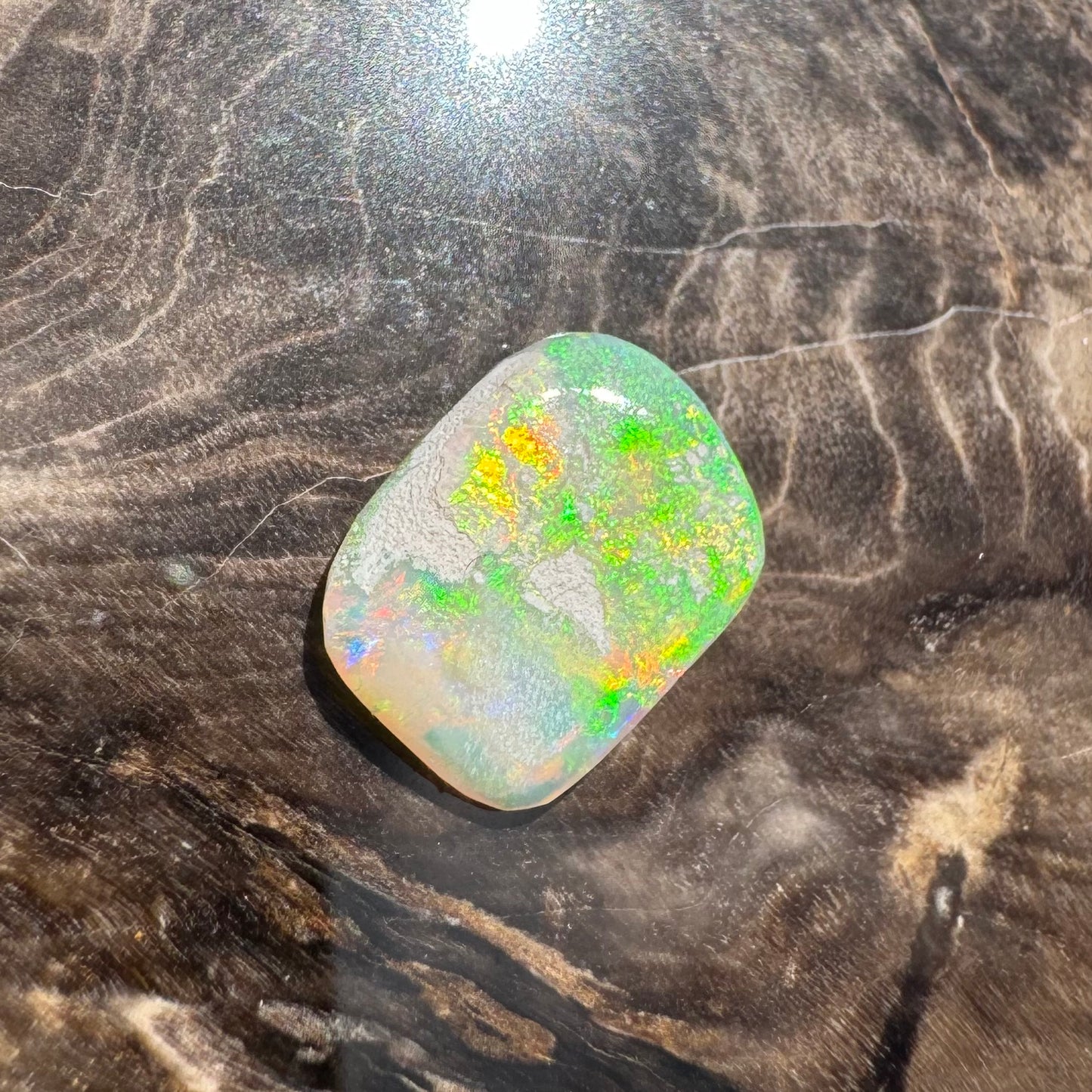 Hand-Cut Solid Lightning Ridge Opal 1.2carat