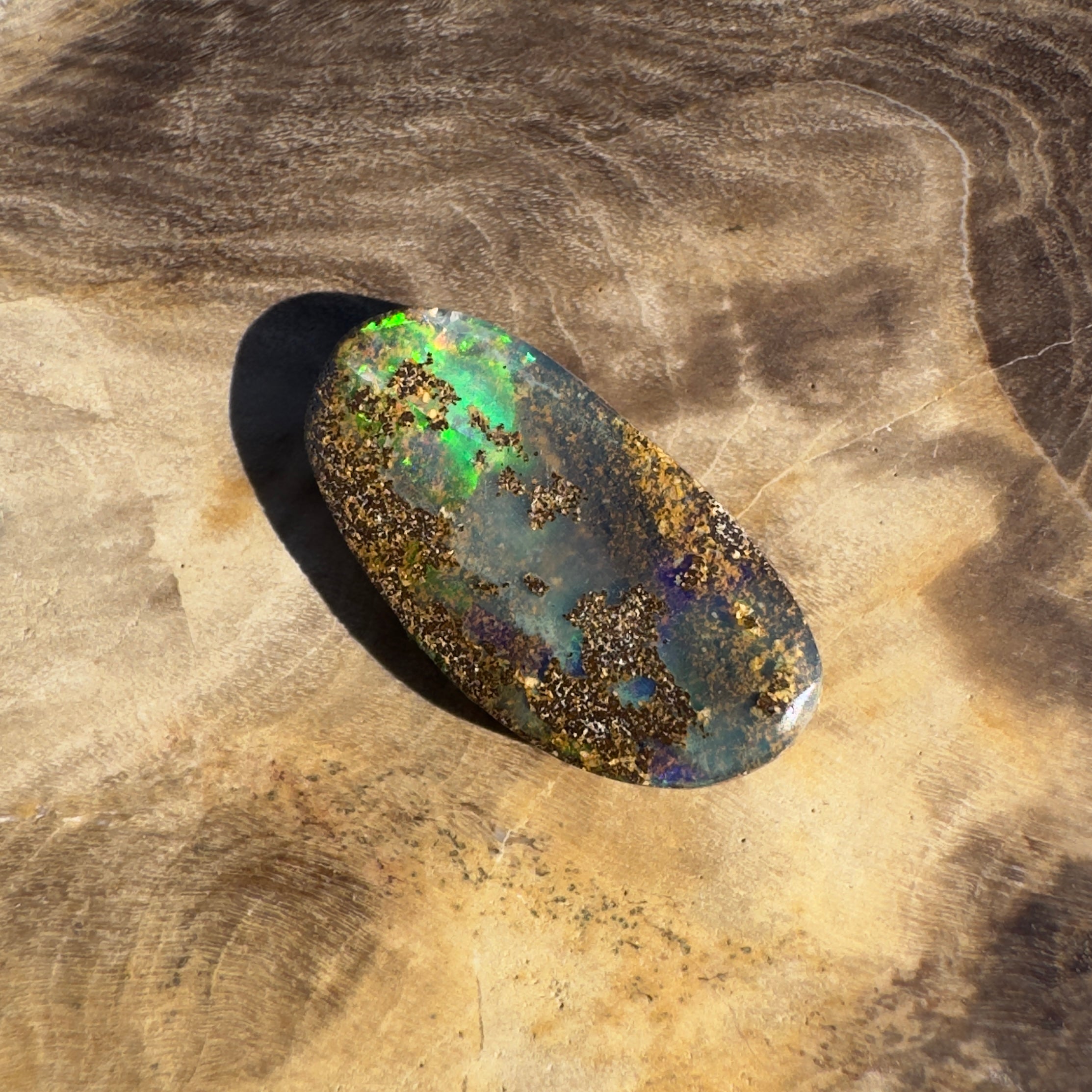 3.6ct Queensland Boulder Opal | Solid Australian Opal | Hand-Cut