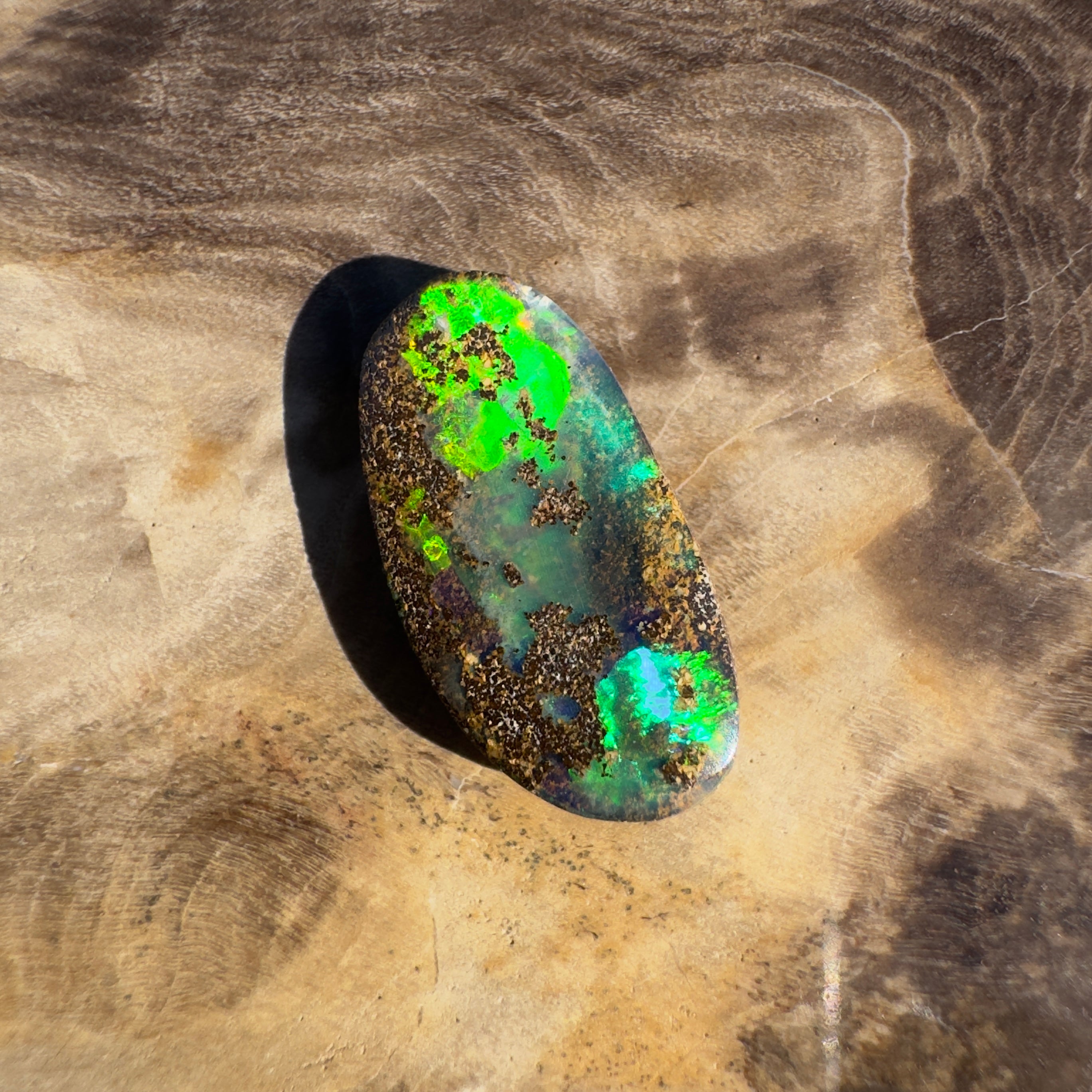 3.6ct Queensland Boulder Opal | Solid Australian Opal | Hand-Cut
