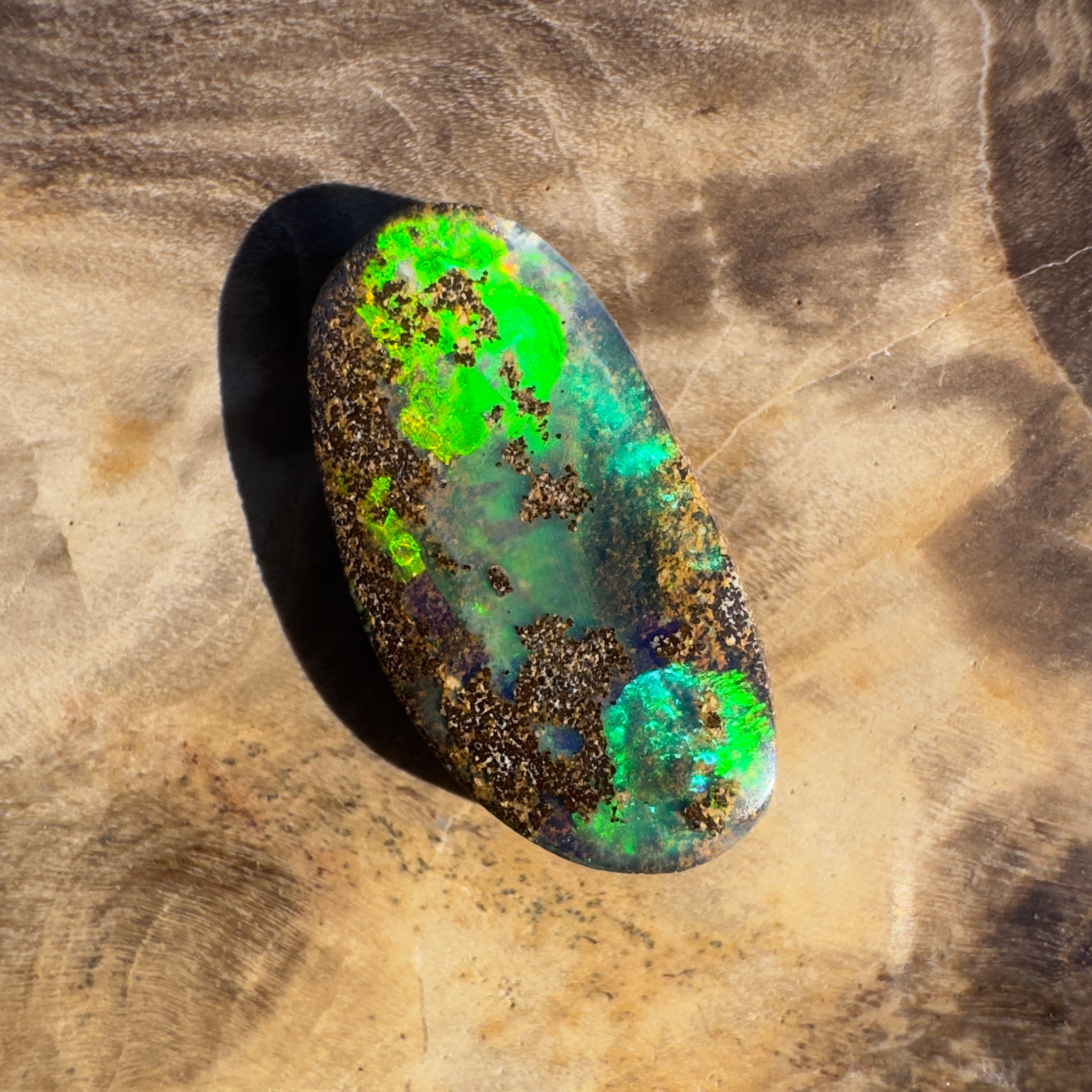 3.6ct Queensland Boulder Opal | Solid Australian Opal | Hand-Cut