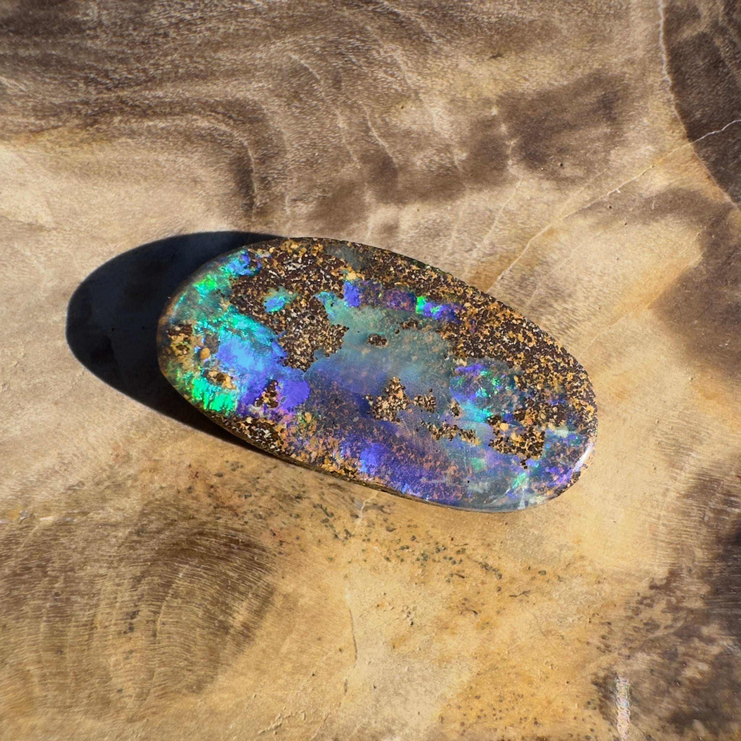 3.6ct Queensland Boulder Opal | Solid Australian Opal | Hand-Cut