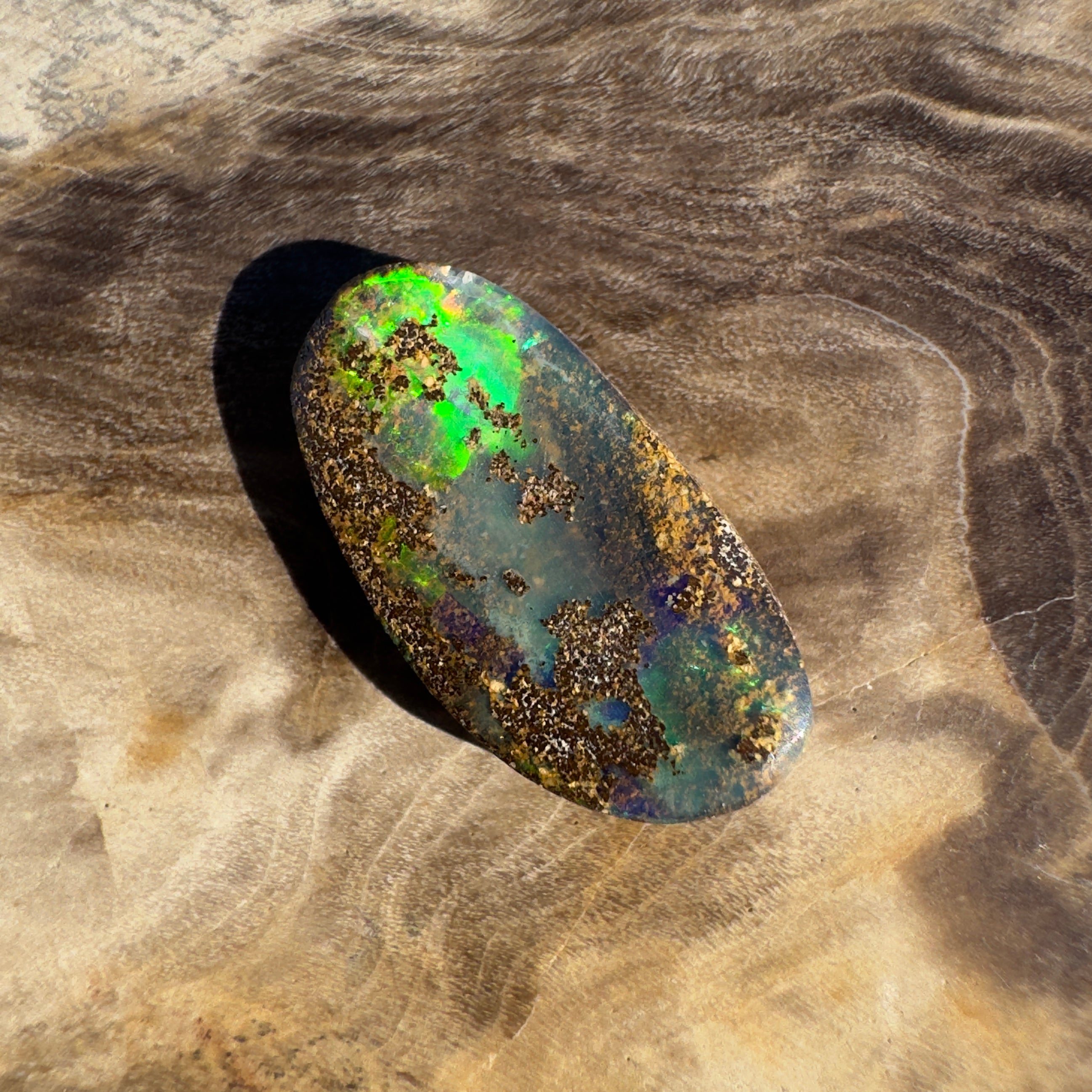 3.6ct Queensland Boulder Opal | Solid Australian Opal | Hand-Cut