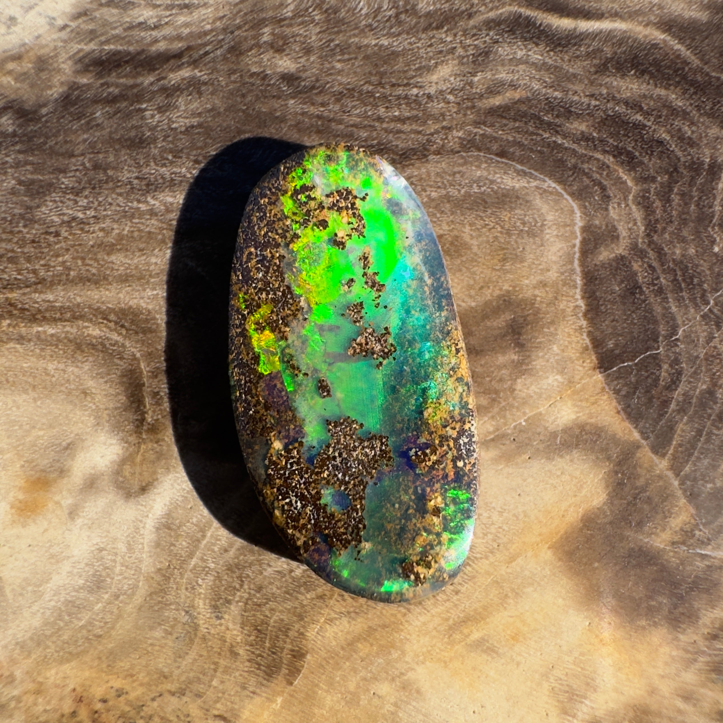 3.6ct Queensland Boulder Opal | Solid Australian Opal | Hand-Cut