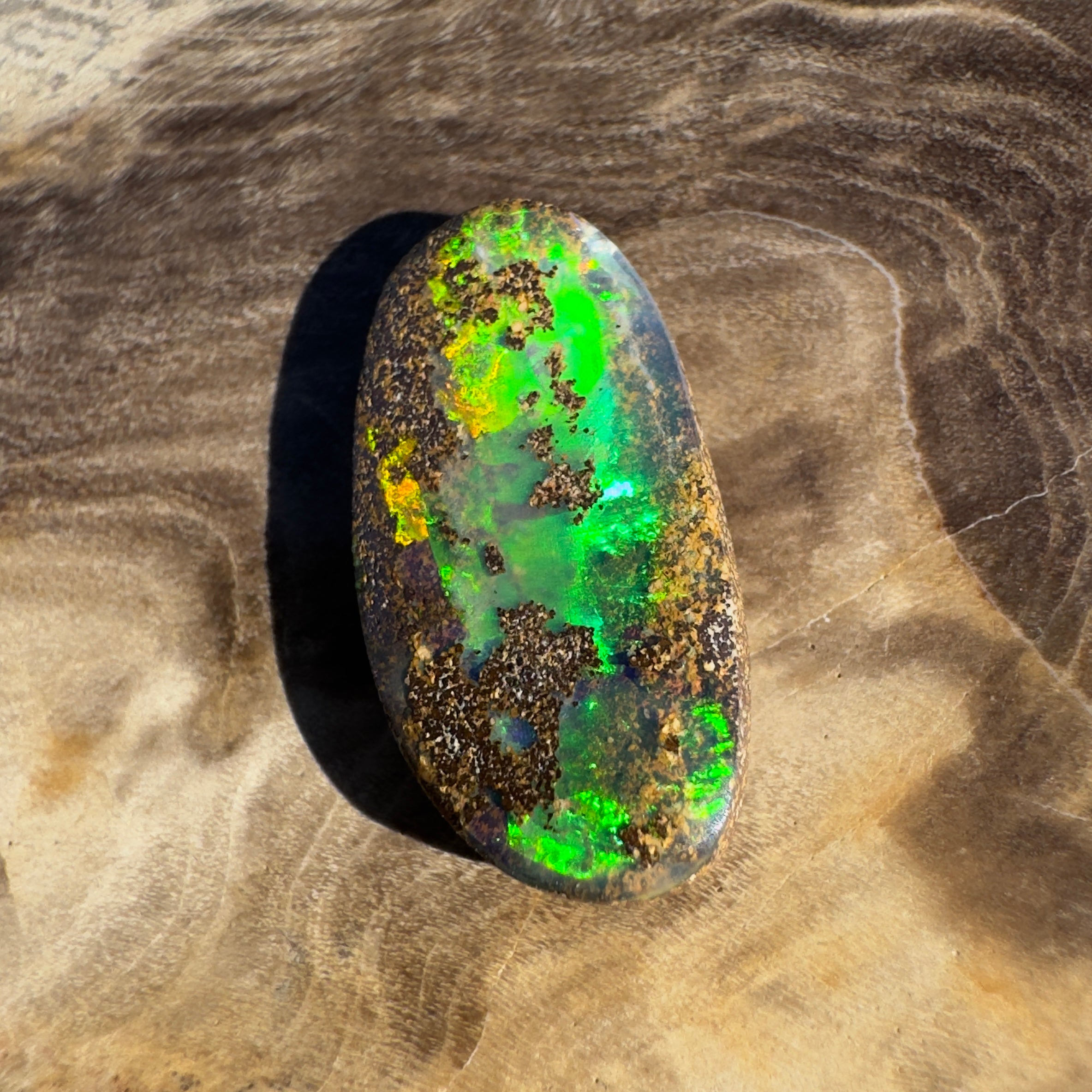 3.6ct Queensland Boulder Opal | Solid Australian Opal | Hand-Cut