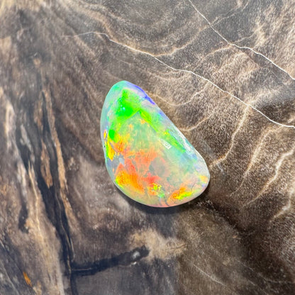 Hand-Cut Solid Lightning Ridge Opal 1.5carat