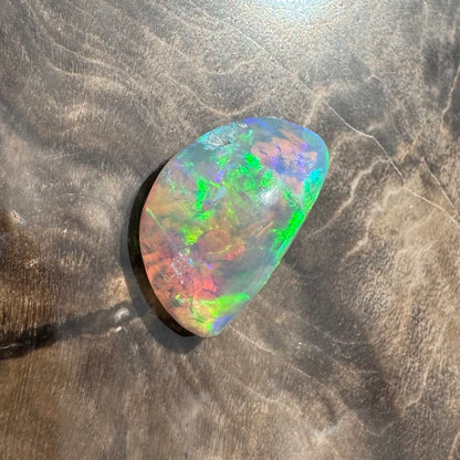 Hand-Cut Solid Lightning Ridge Opal 1.5carat