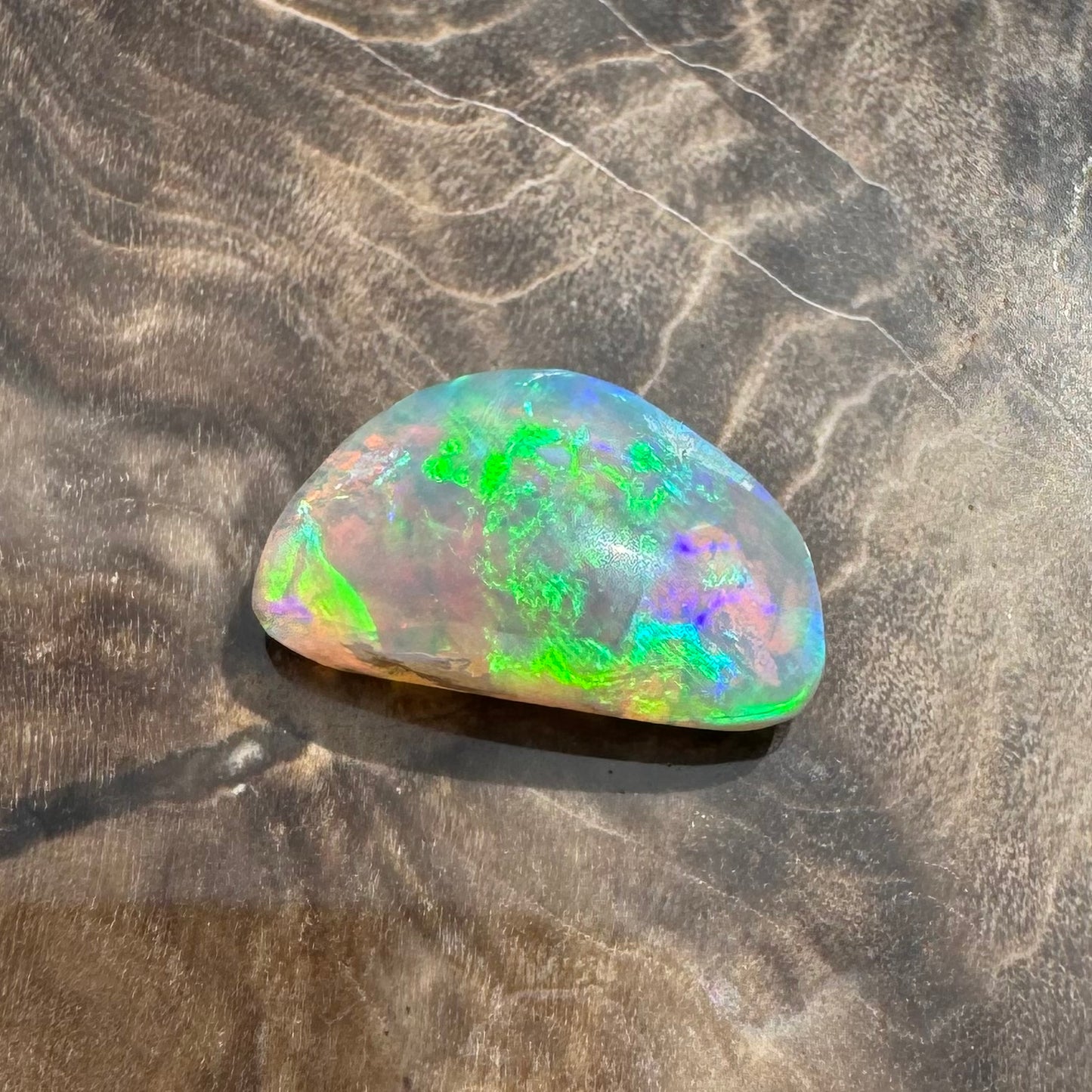 Hand-Cut Solid Lightning Ridge Opal 1.5carat