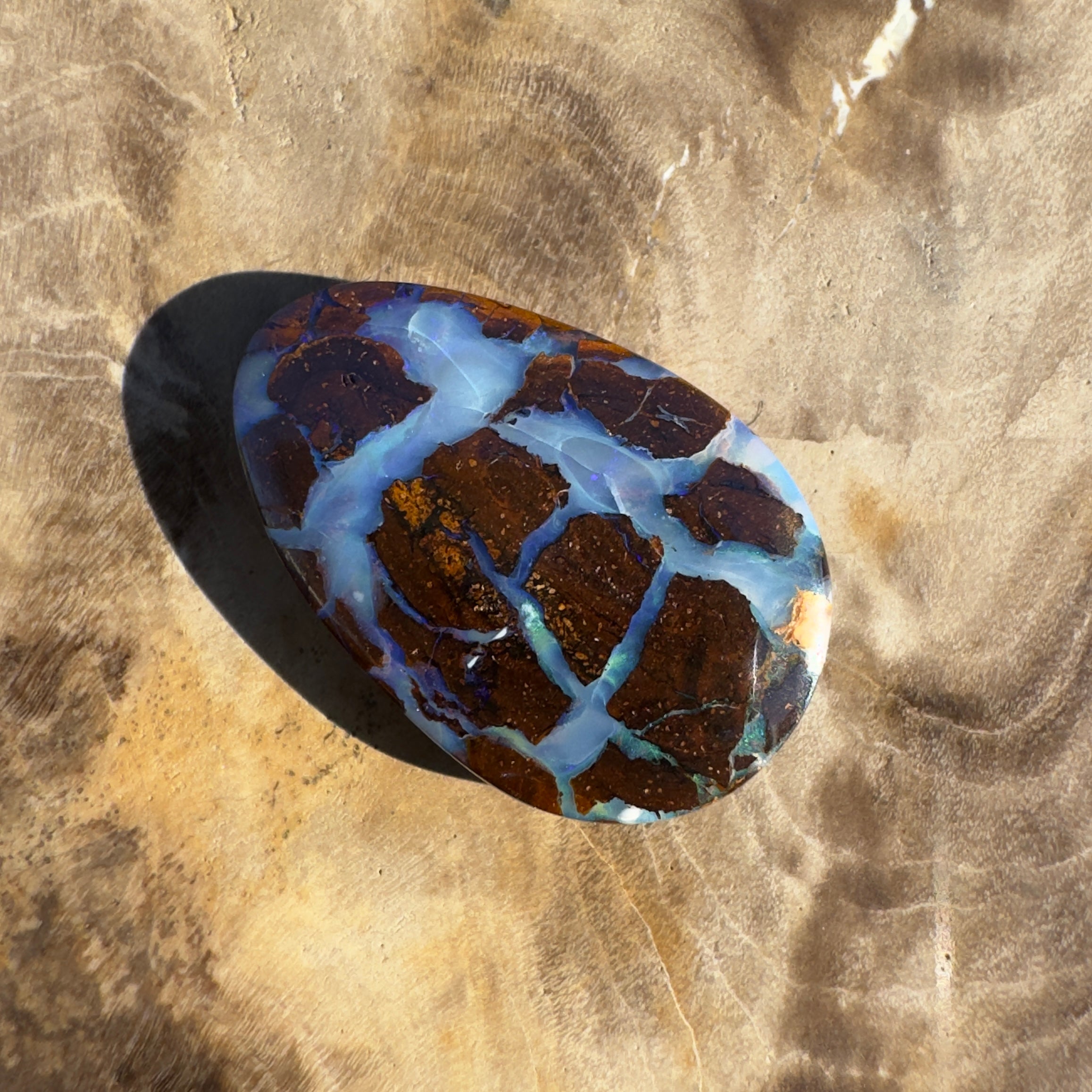 5.8ct Queensland Boulder Opal | Solid Australian Opal | Hand-Cut