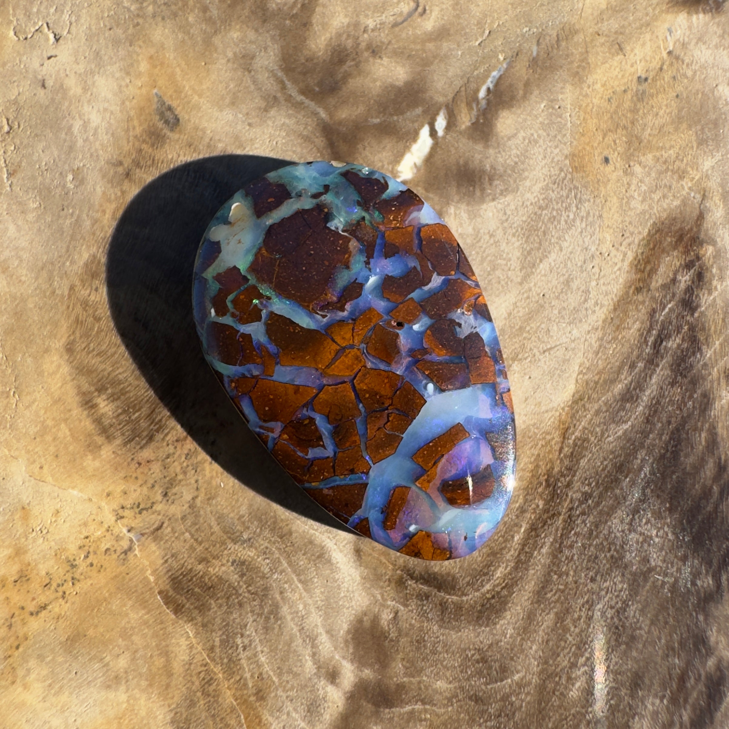 5.8ct Queensland Boulder Opal | Solid Australian Opal | Hand-Cut