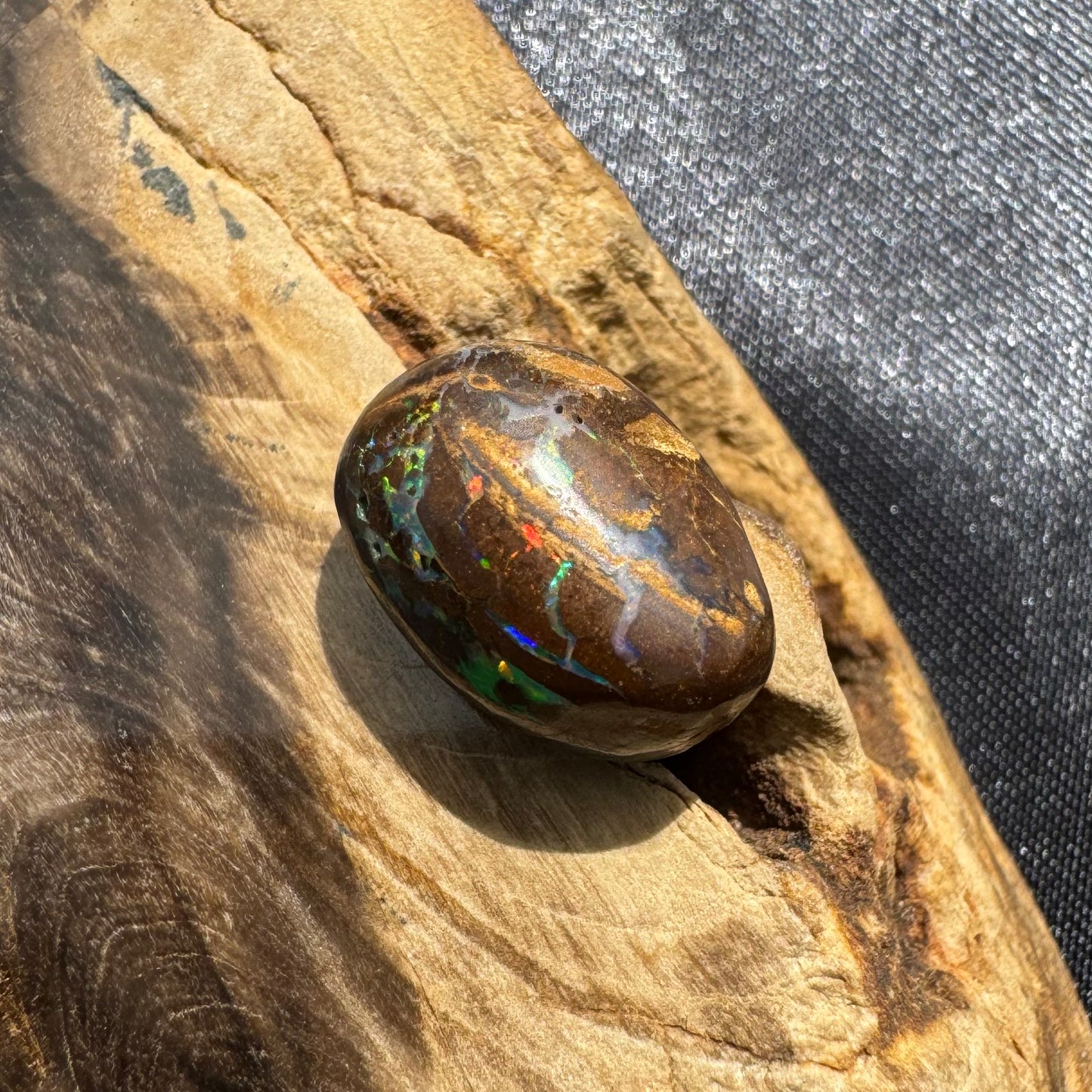 Queensland Boulder Opal 9.5carat Solid Hand-Cut Luxury