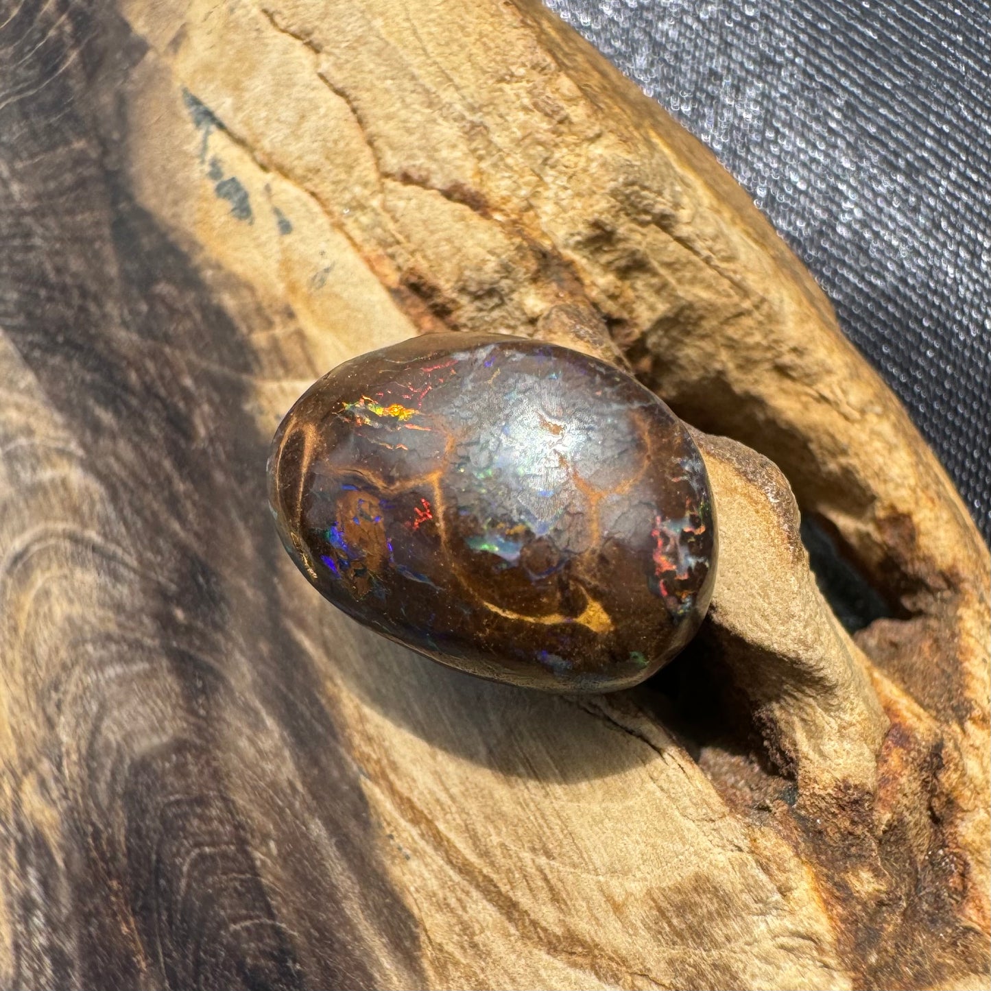 Queensland Boulder Opal 9.5carat Solid Hand-Cut Luxury