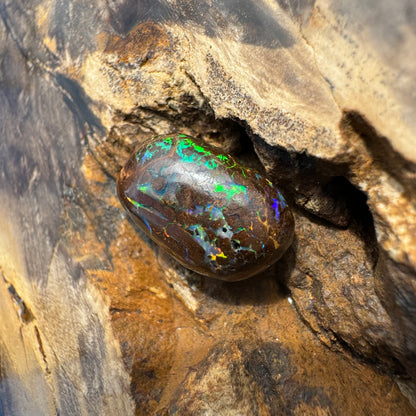 Queensland Boulder Opal 9.5carat Solid Hand-Cut Luxury