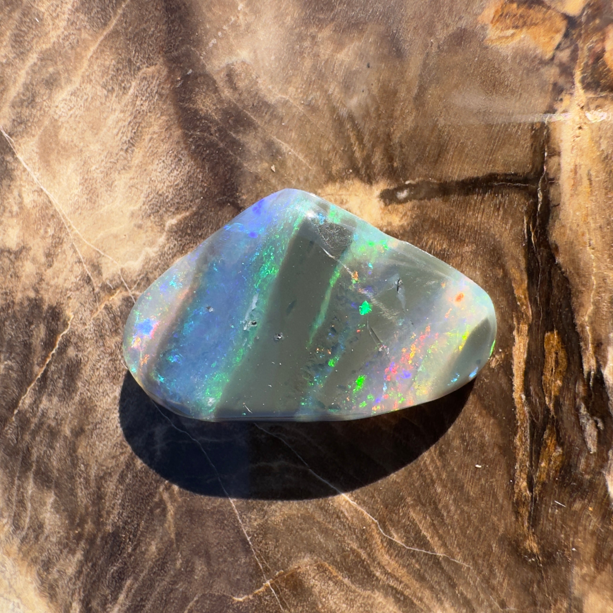 5ct Lightning Ridge Black Opal | Solid Australian Opal | Hand-Cut