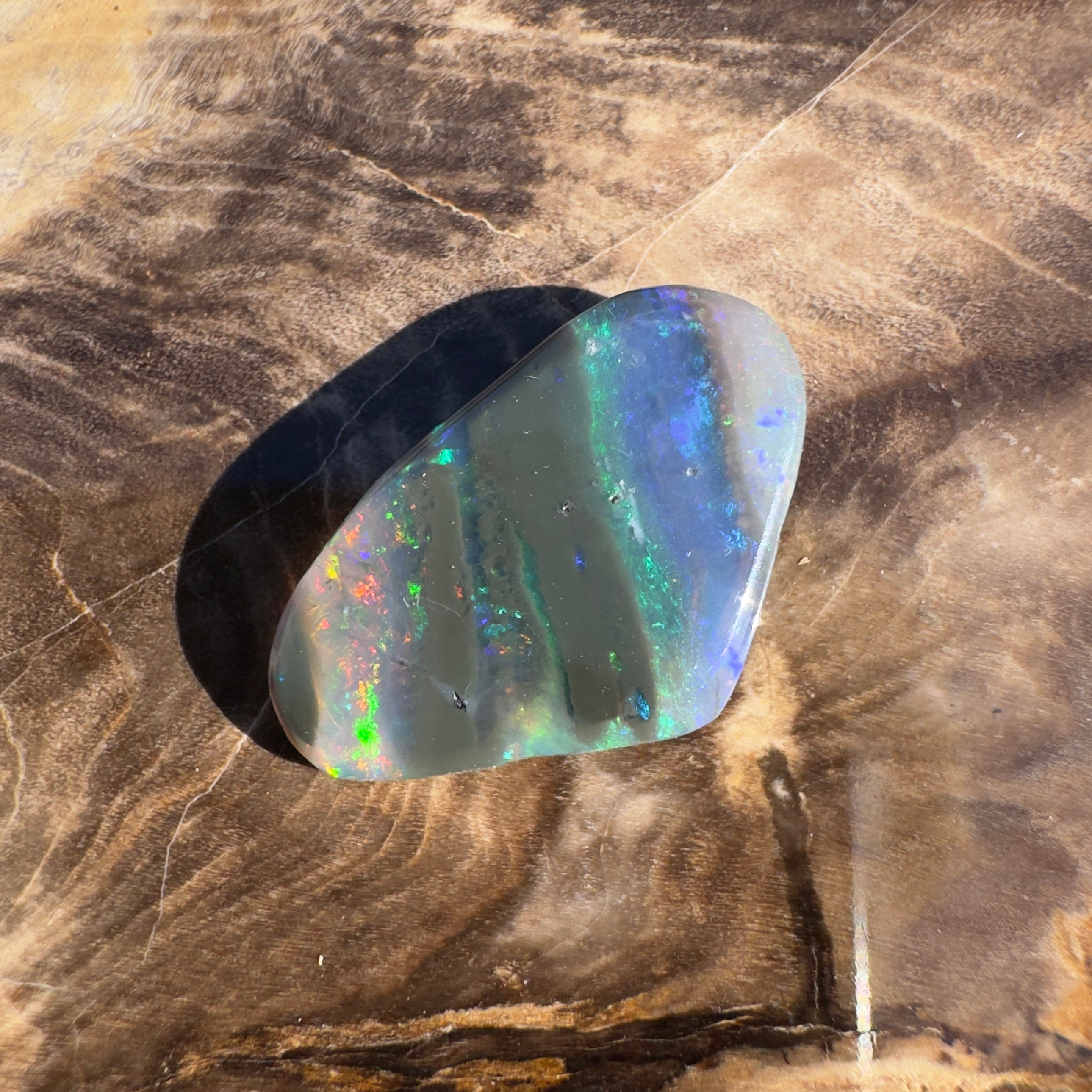 5ct Lightning Ridge Black Opal | Solid Australian Opal | Hand-Cut